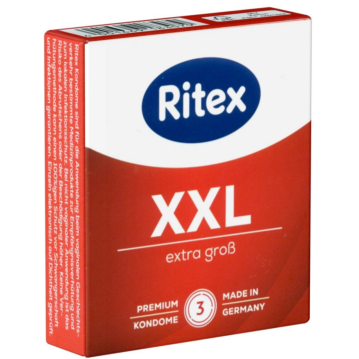 Extra XXL-Kondome Packung für Gross Ritex mit, Größen 3 Kondome «XXL» große St., hochelastische