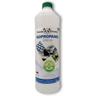 PandaCleaner Isopropanol - Isopropylalkohol - Für Haushalt, Handwerk & Industrie Reinigungsalkohol (1-St. 1000ml Rückstandslose Reinigung)