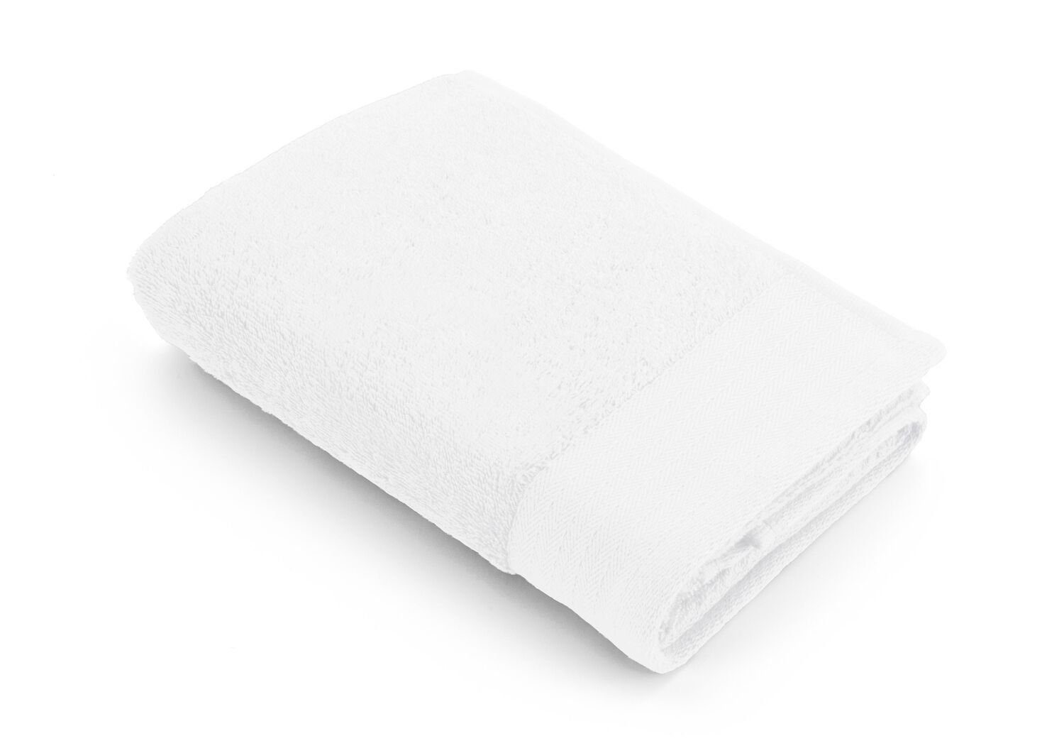 Cotton (1-St) Walra cm, - Soft 50x100 Badetuch Weiß Baumwolle Handtuch