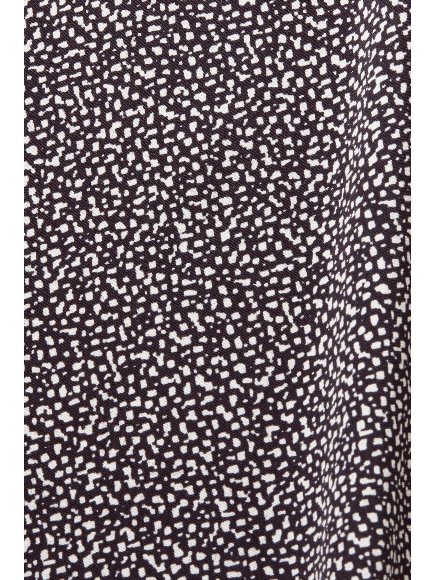Esprit Langarmbluse Bluse mit Muster, ECOVERO™ BLACK LENZING™