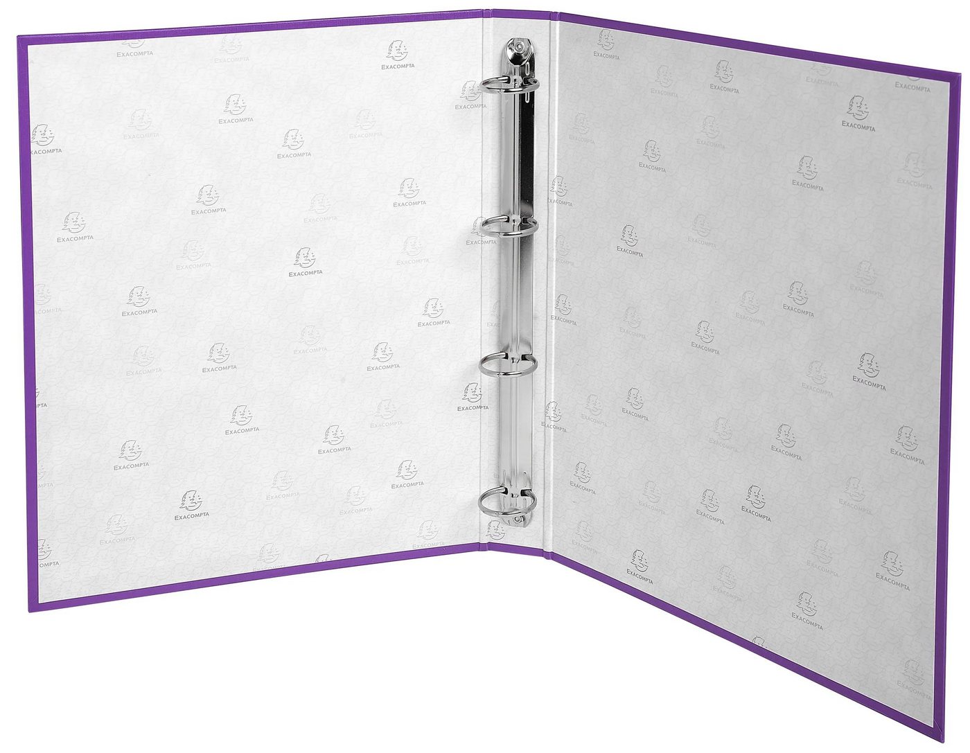 Thumbnail - EXACOMPTA Ringbuchmappe 20x Ringbuch PP 18mm 4Ring 30mm Rücken 40mm 32x26cm A4 Violett 51376E, Karton Ringbücher