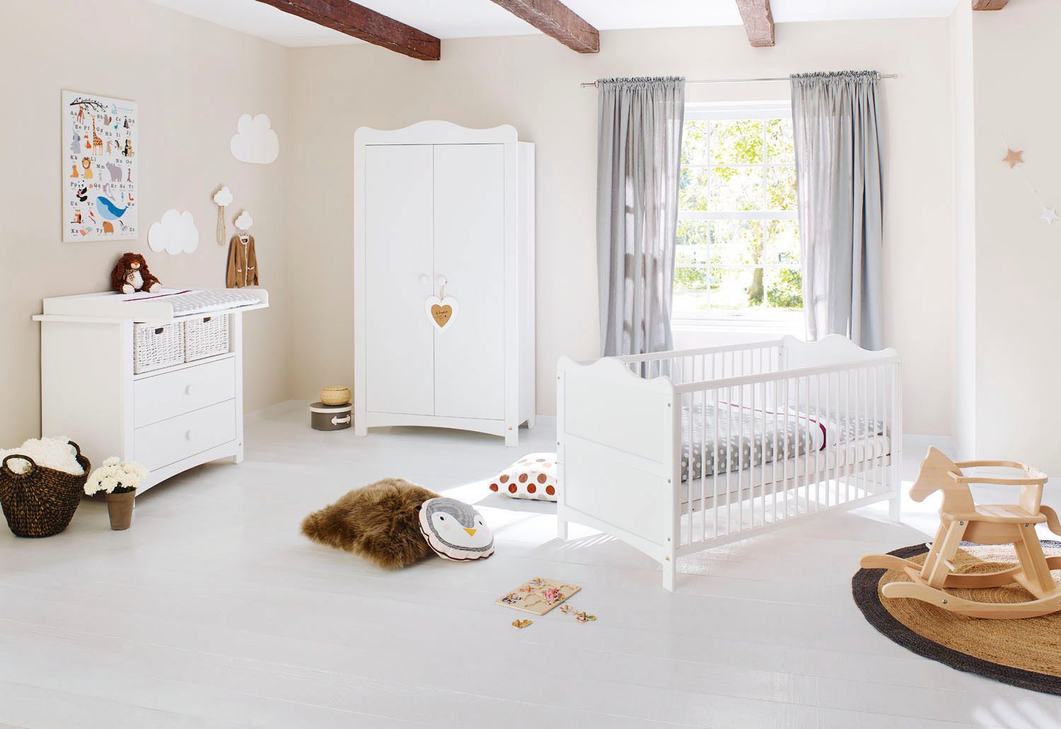 Pinolino® Babymöbel-Set Kinderzimmer-Set 'Florentina' breit, 3-tlg.
