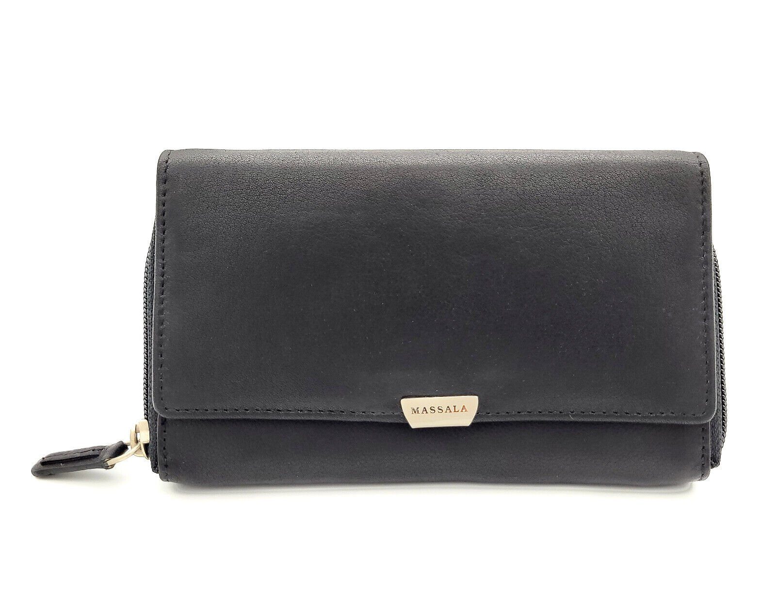 Geldbörse elegantes echt Leder Damen Portemonnaie mit RFID Schutz