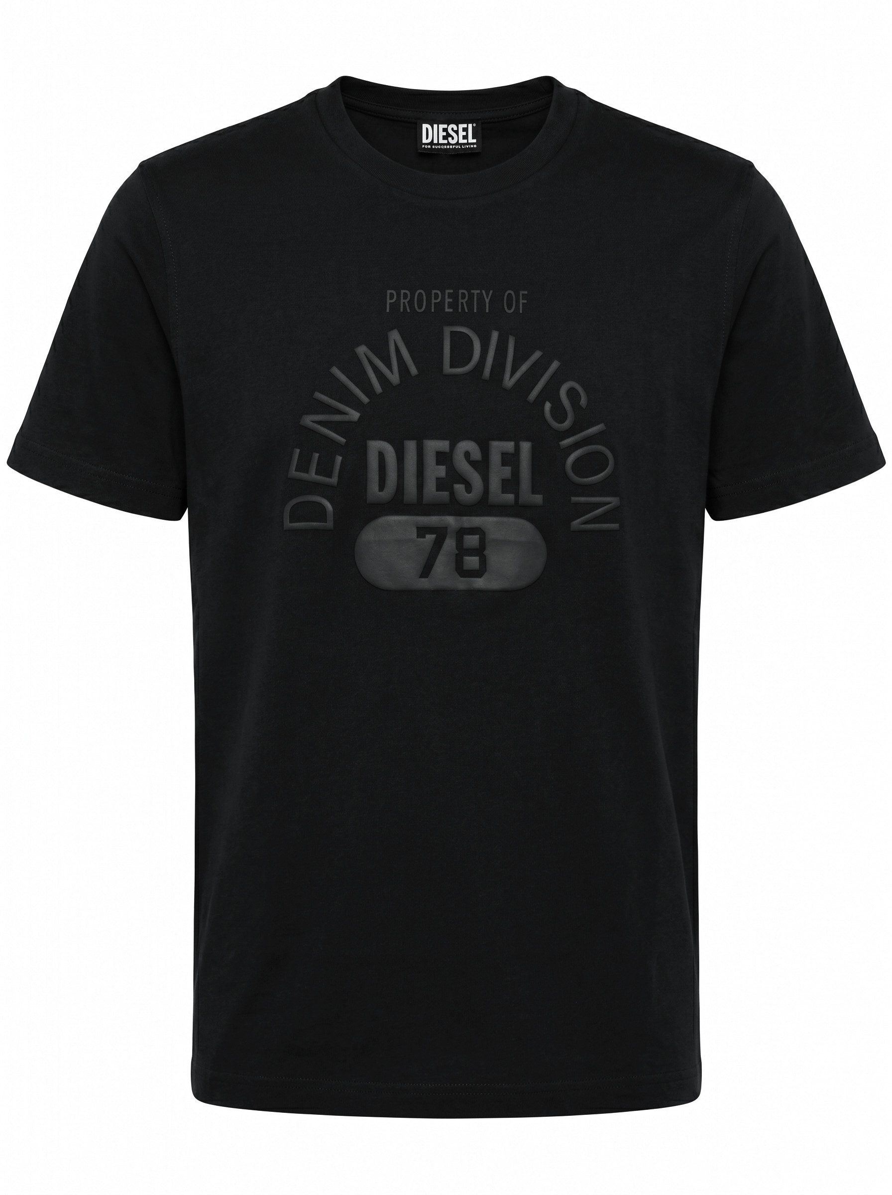 Diesel Rundhalsshirt Regular Fit Logo Shirt - T-JUST-E17-OUT