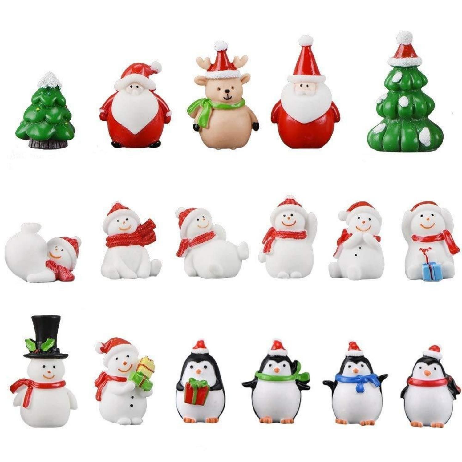 LuxusKollektion Schneemann Weihnachtsminiaturen 17tlg. (17 St)