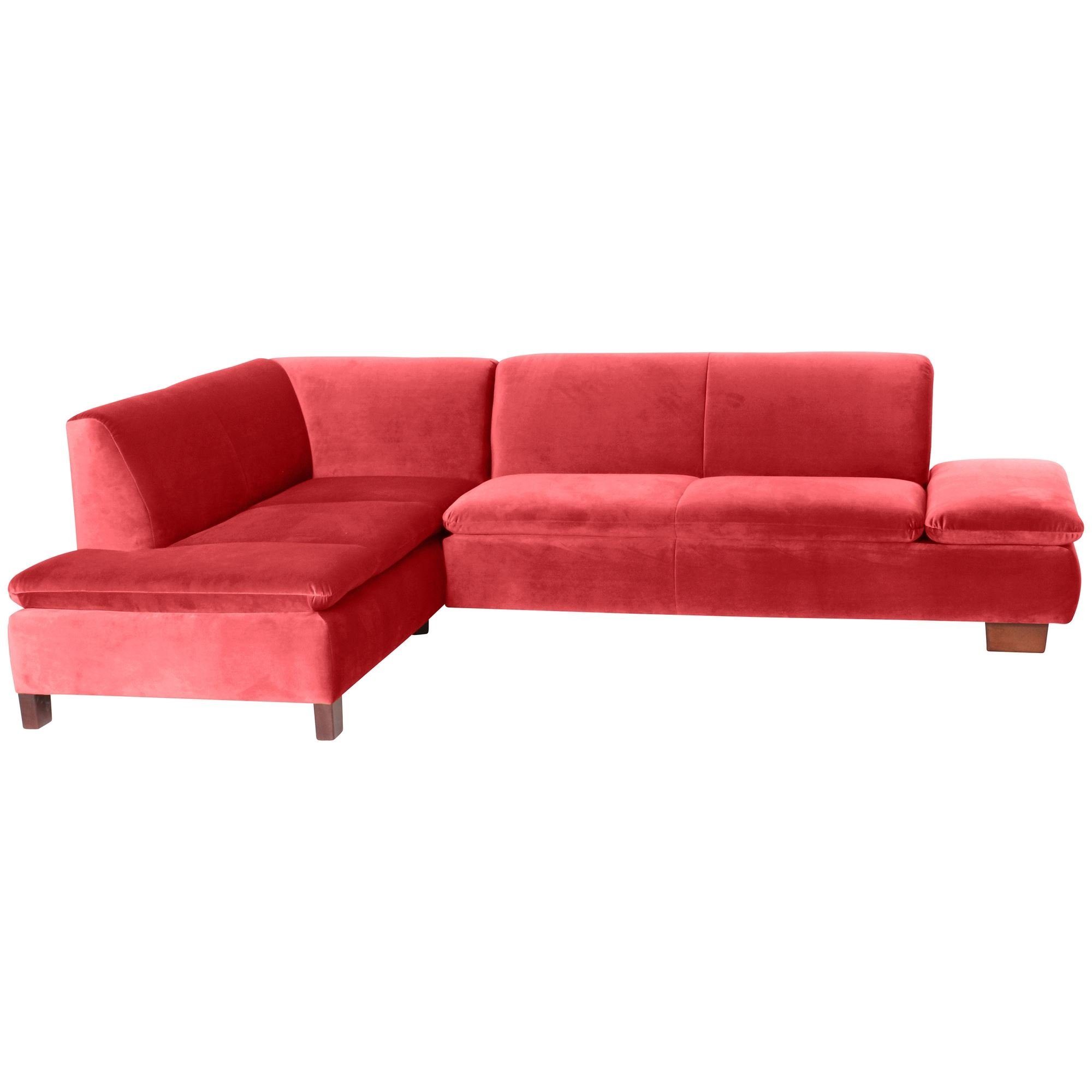 58 aufm Kessel Ecksofa Ecksofa mit mane links Kaye Bezug Samtvelours, Sparpreis inkl. Kostenlosem Versand 1 Teile, verstellbare Funktionsarmteile,hochwertig verarbeitet,bequemer Sitz | Ecksofas