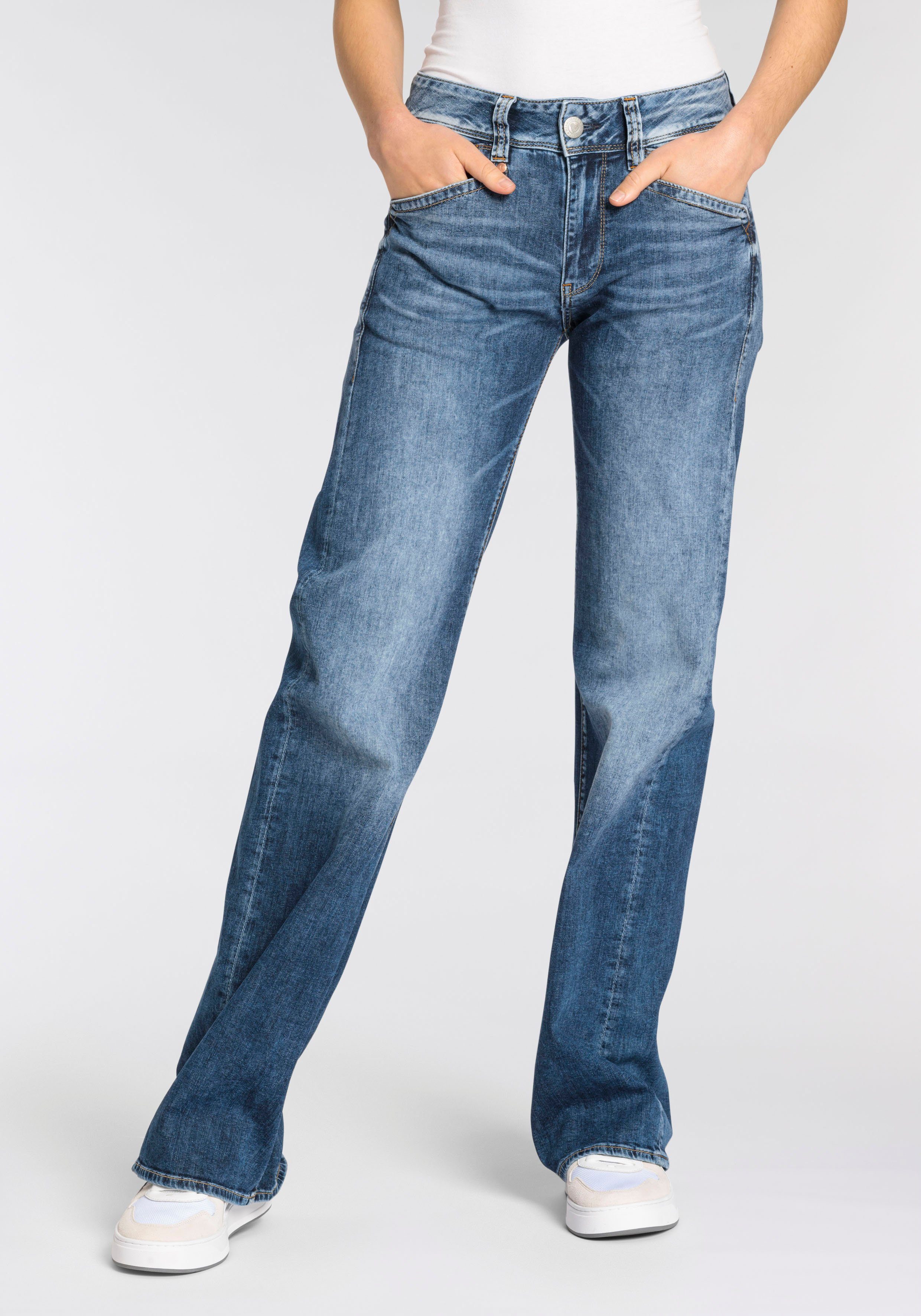 Herrlicher Bootcut-Jeans Prime New Denim Light