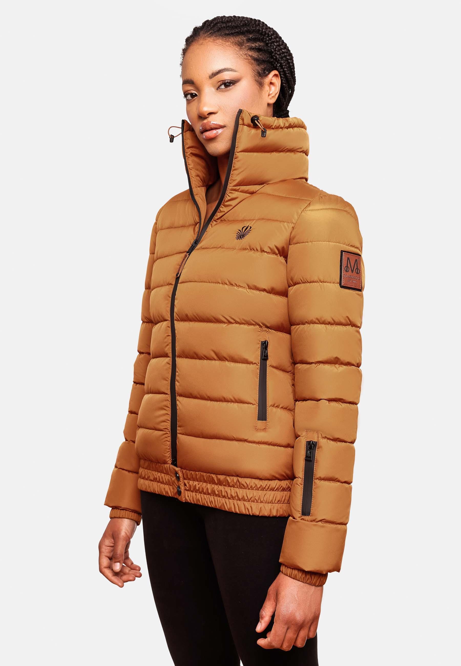 Marikoo Steppjacke Poison stylische Damen Winterjacke mit hohem Kragen