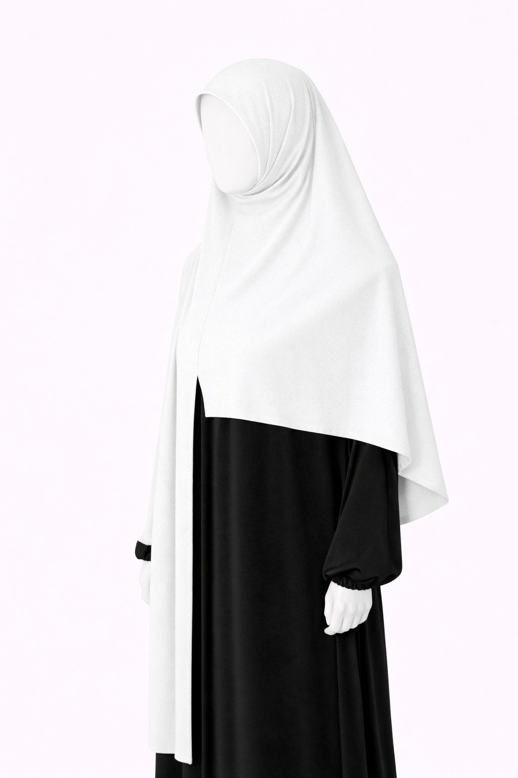 Aymasal Hijab Easy Jersey Hijab to-go Kopftuch Schal Tuch Islam Extra lang 180x70 (Einzelstück, 1-St., Einzelartikel) Easy Hijab mit Frontnaht aus Viskose Stretch Komfort
