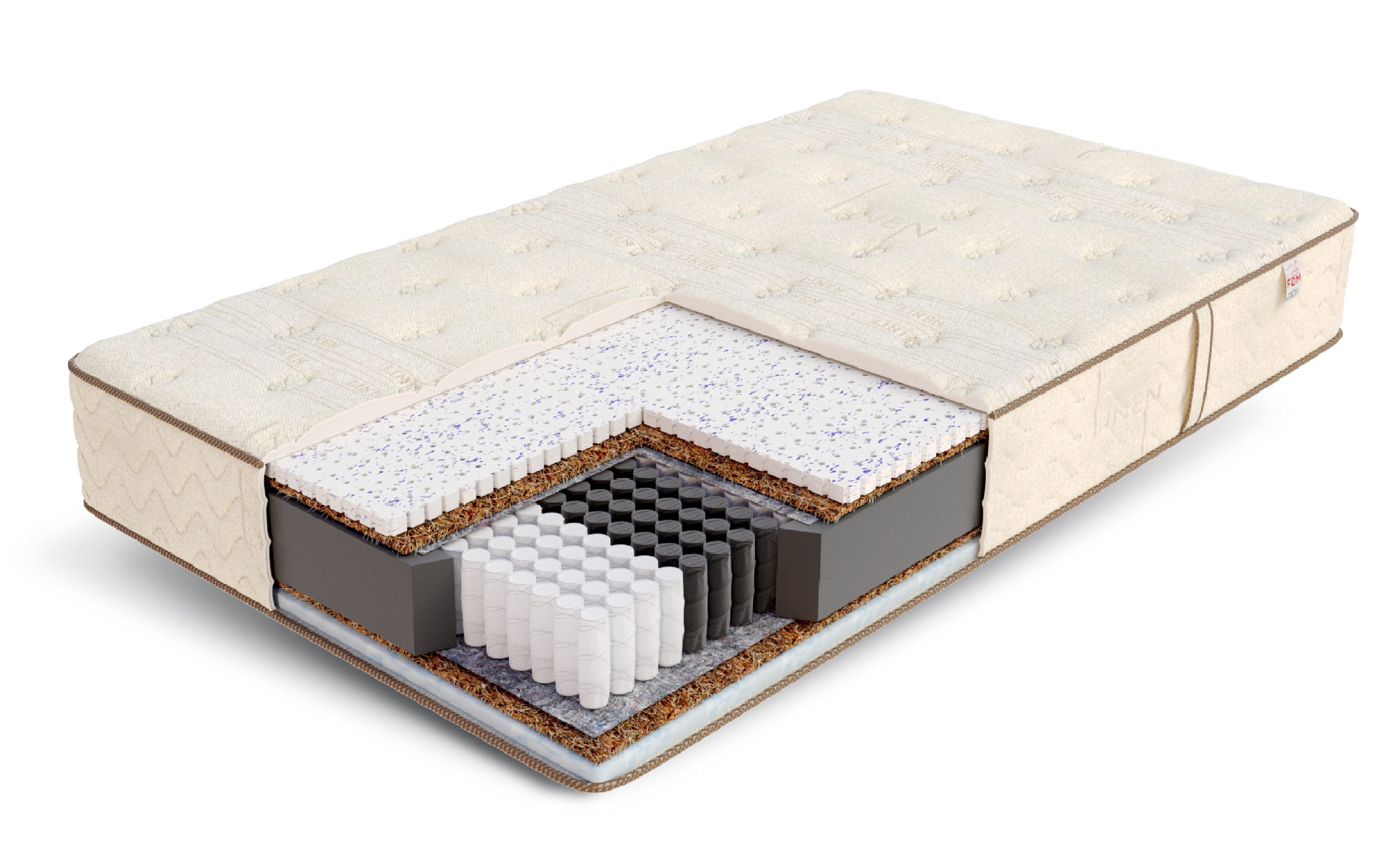 Taschenfederkernmatratze SENTIMO Matratze H3 H4 80/90/100/120/140/160/180x200 cm Premium, FDM, 20 cm hoch, (Allergiker geeignet), 7 Zonen