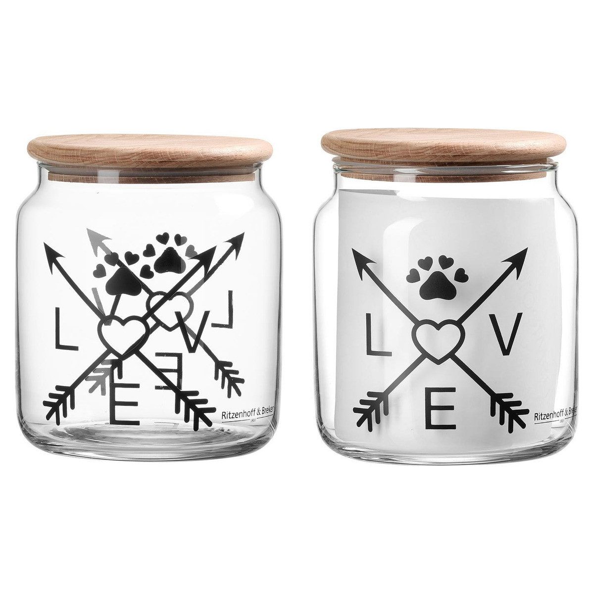 Ritzenhoff & Breker Futterbehälter Glas-Dose Mika Love