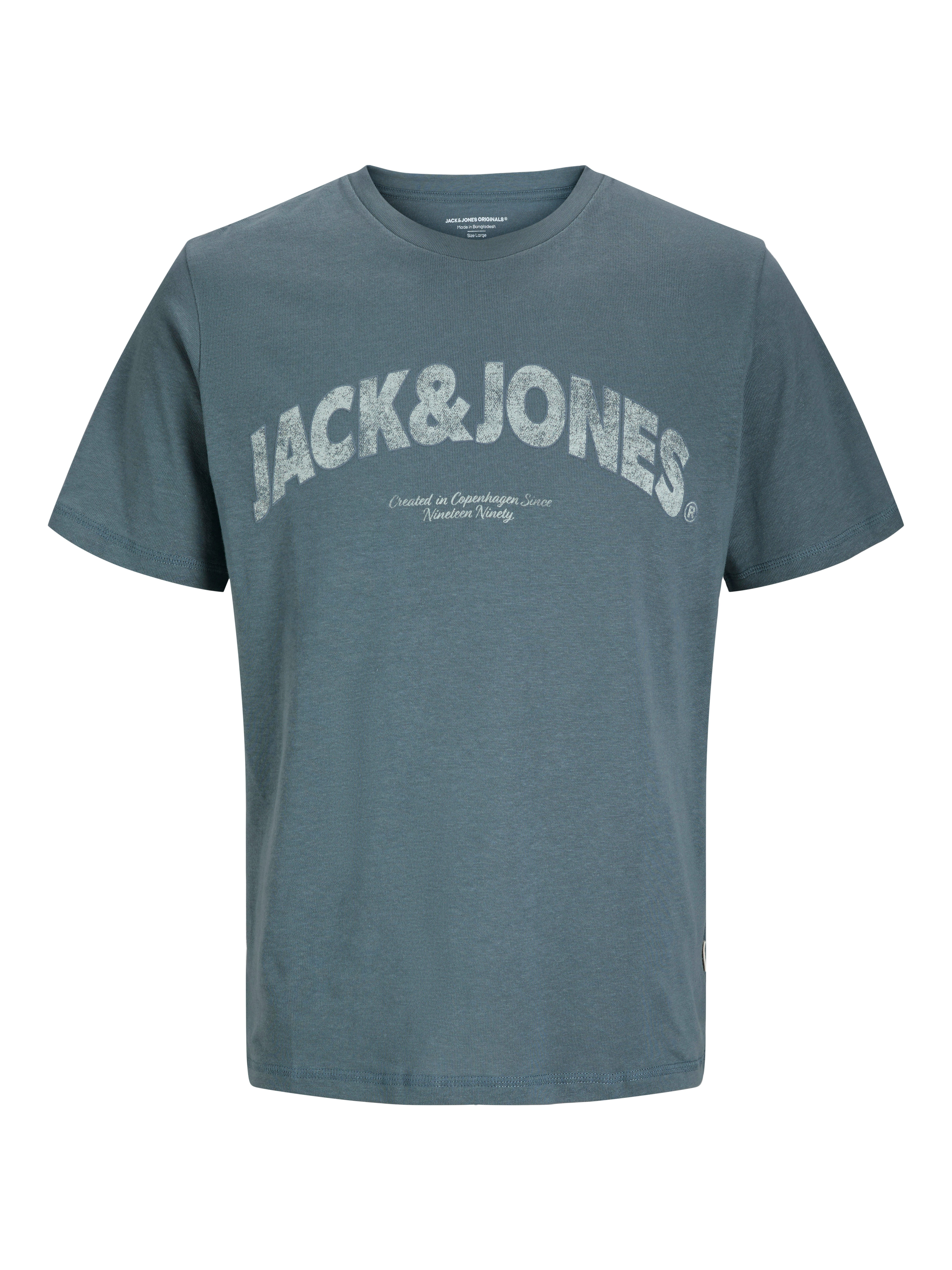 Jack & Jones T-Shirt JORALMERIA BOLD BRANDING TEE SS CN mit Logo Druck – Bild 5 von 5