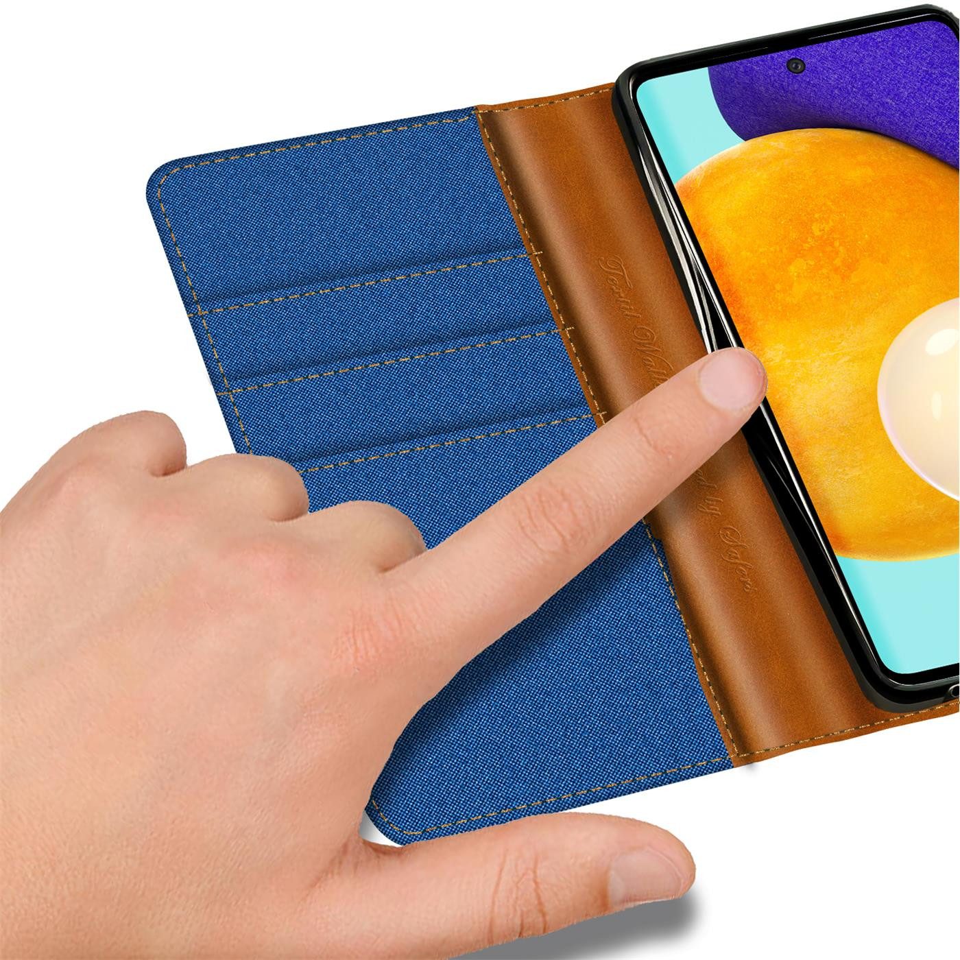 CoolGadget Handyhülle Flip Case Wallet Cover Book Tasche für Samsung Galaxy A53 5G 6,5 Zoll, Handy Tasche mit Kartenfach Book Schutzhülle – Bild 4 von 5