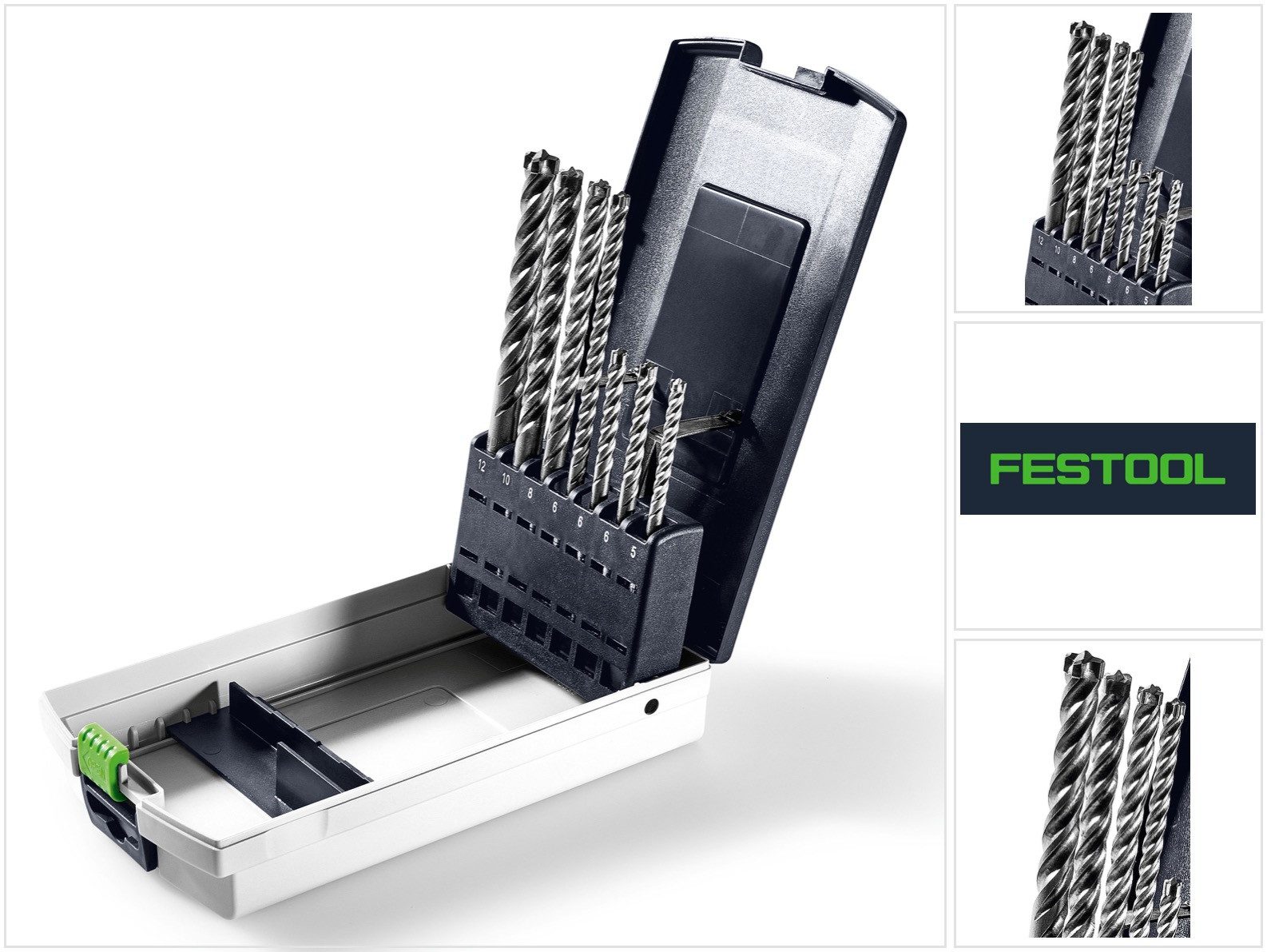 FESTOOL Hammerbohrer Hammerbohrer SDS-Set D5-D12/7 7-teilig SDS-Plus in praktischer Box