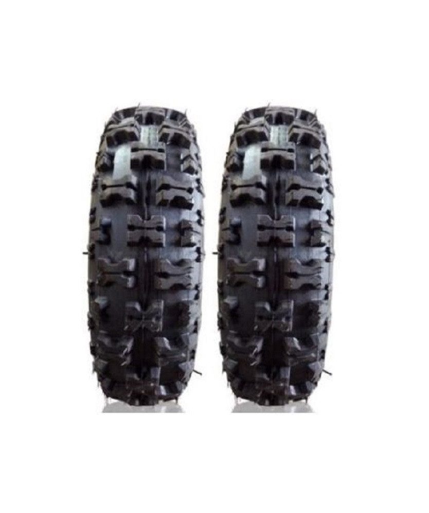 FunSport-Factory Kinderfahrzeug-Räder 2er Set Komplettrad Kinderquadreifen Reifen 4.10-6, Stollenprofil, hoher Grip, für Kinderquads, robust & langlebig