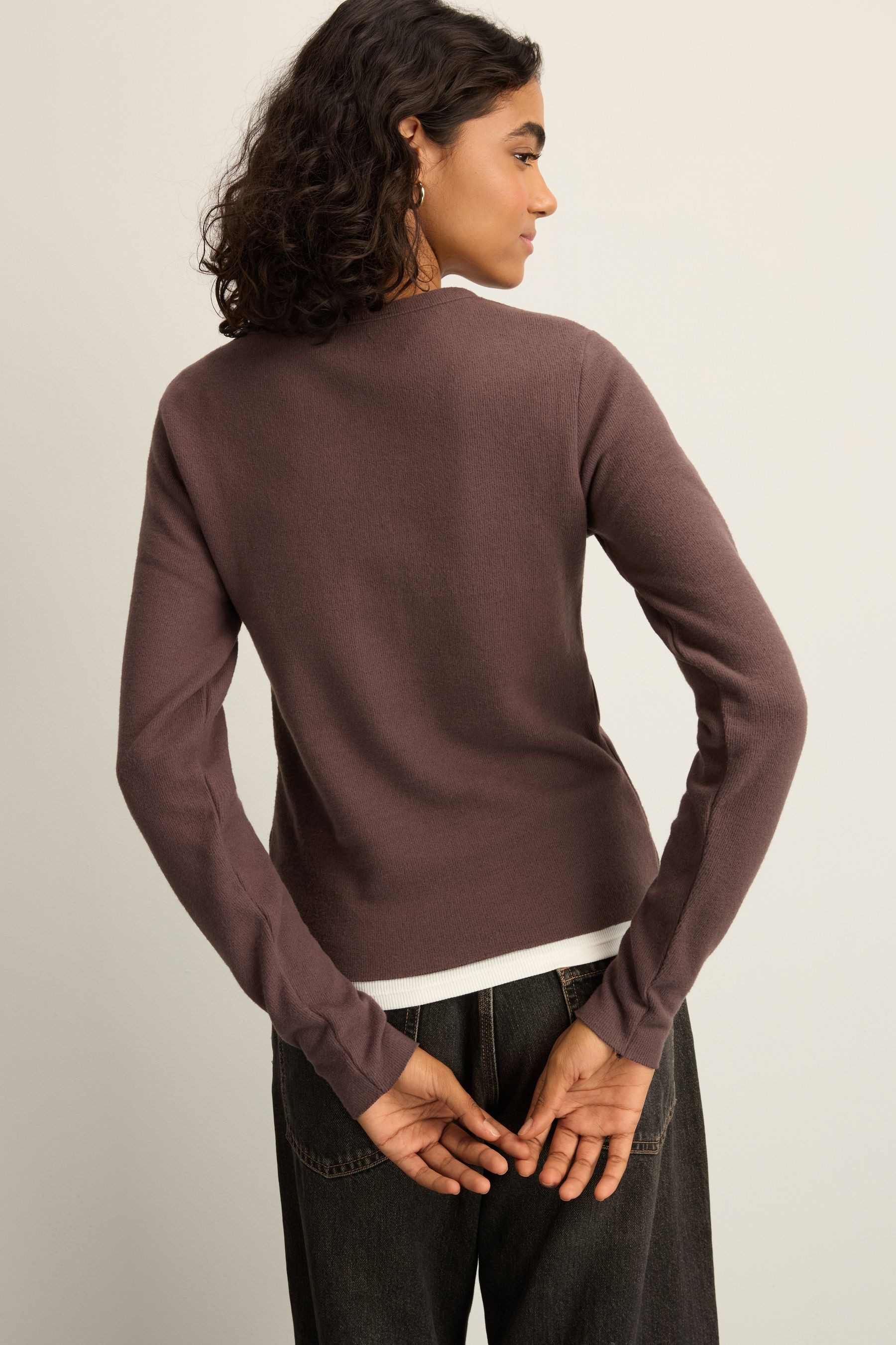 Next Strickpullover Kuscheliger Henleypullover mit weichem günstig online kaufen