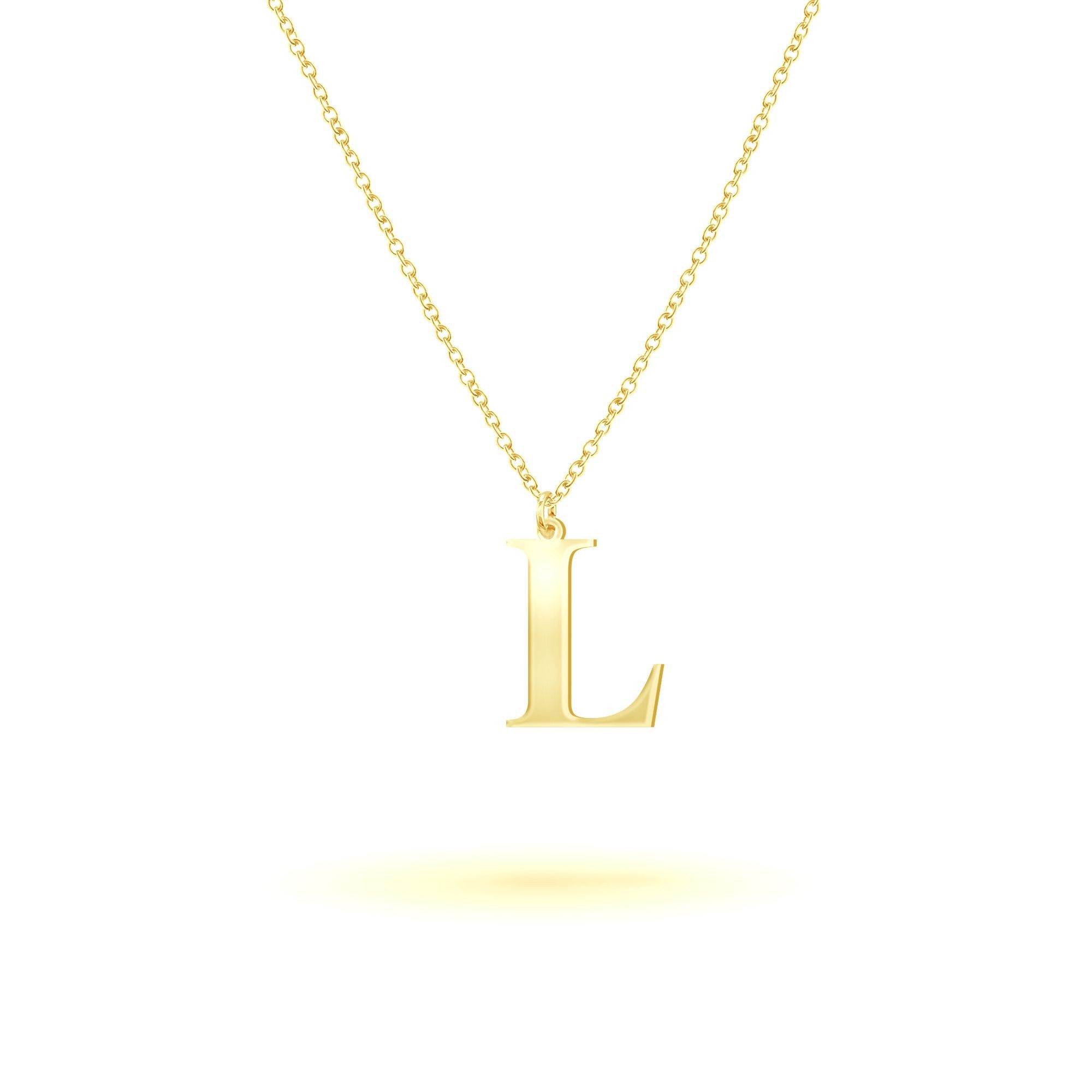 Kette mit Anhänger 925-Sterling Silber vergoldet Glänzend 45cm