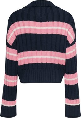 Tommy Jeans Strickpullover mit Front-Logoprägung