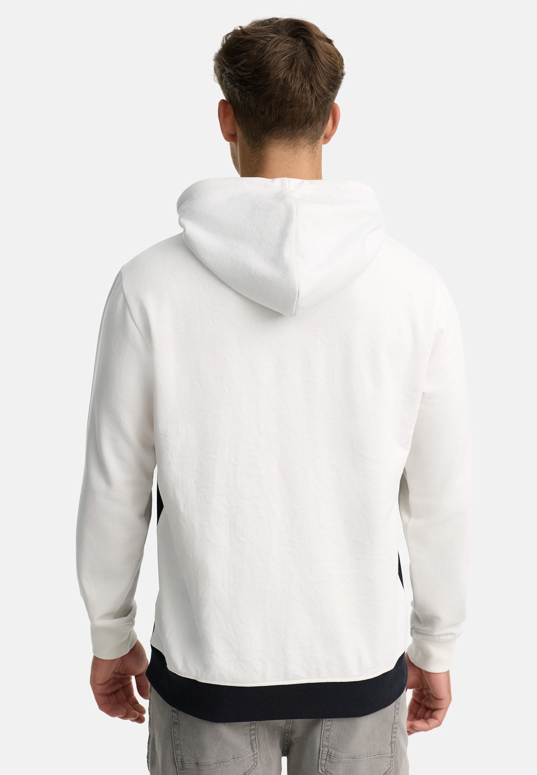 Indicode Hoodie Herren INMagnus Sweatshirt Kapuze Herrenhoodie (Kapuzenpullover) Stylischer Kapuzenpullover mit Colorblock-Design