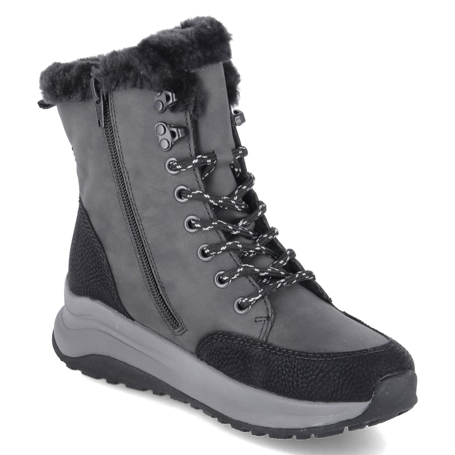 Rieker Rieker Z0922-45 Damen Kunstleder grau Winterstiefel