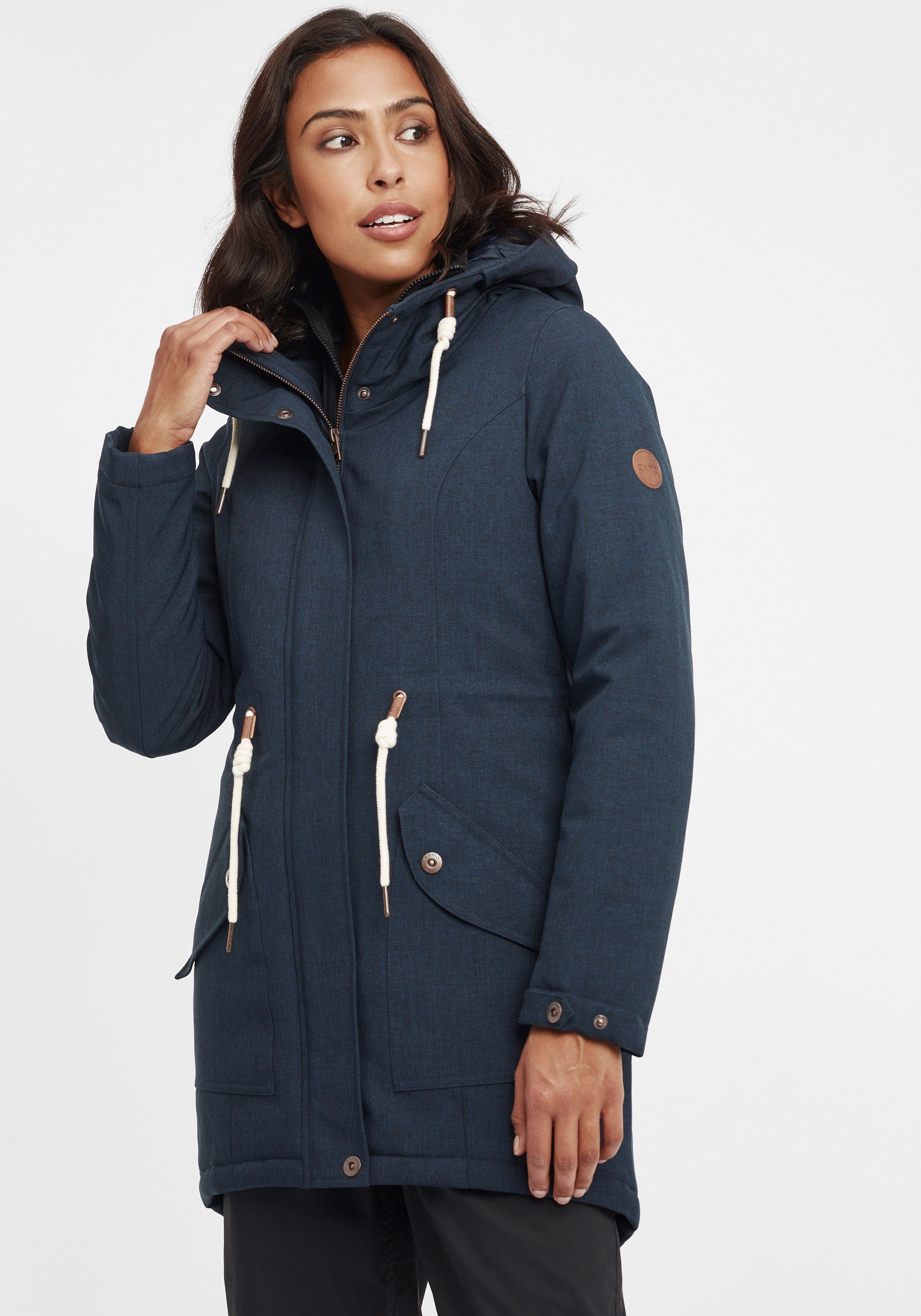 OXMO Parka OXMelly Parka Übergangsjacke mit Kapuze Insignia Blue (194010)