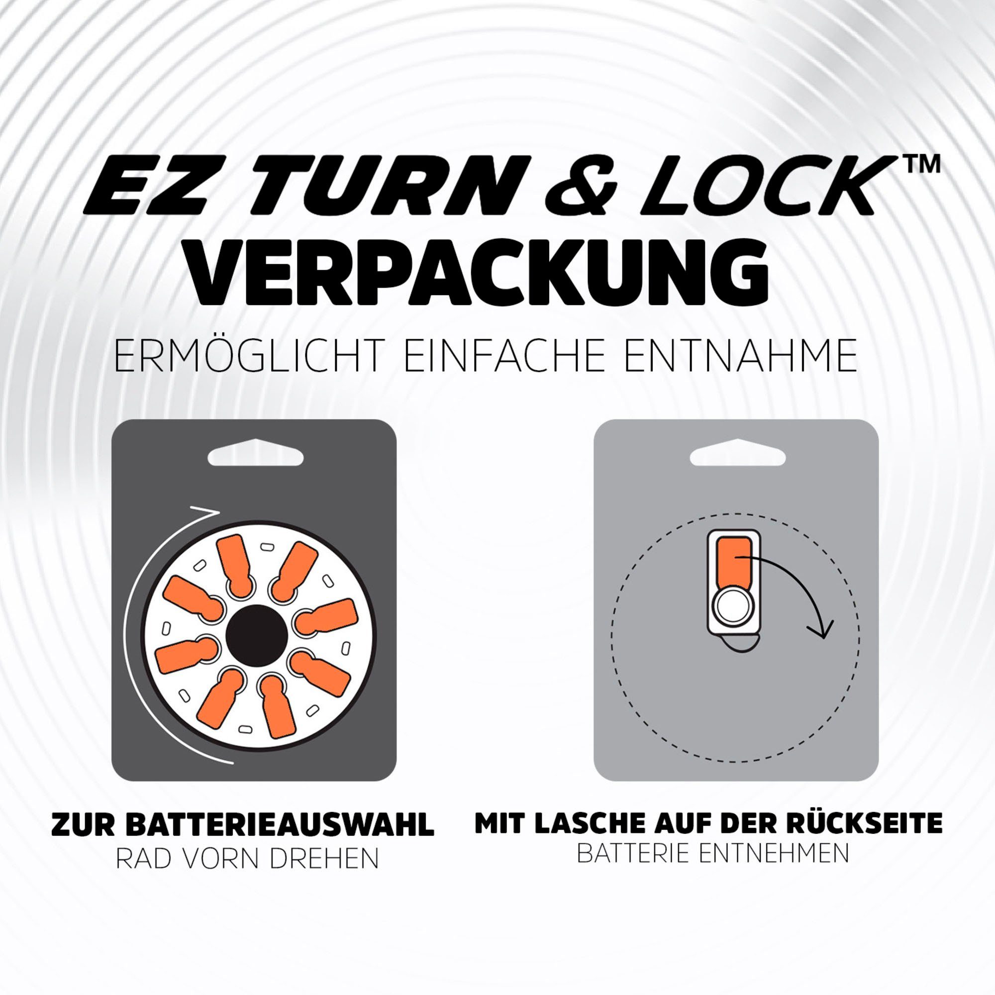 Batterie, Energizer 16 (1,4 Pack Zinc-Air Turn V, Hörgerätebatterie ENR (312) PR41 EZ Lock St) & 16er
