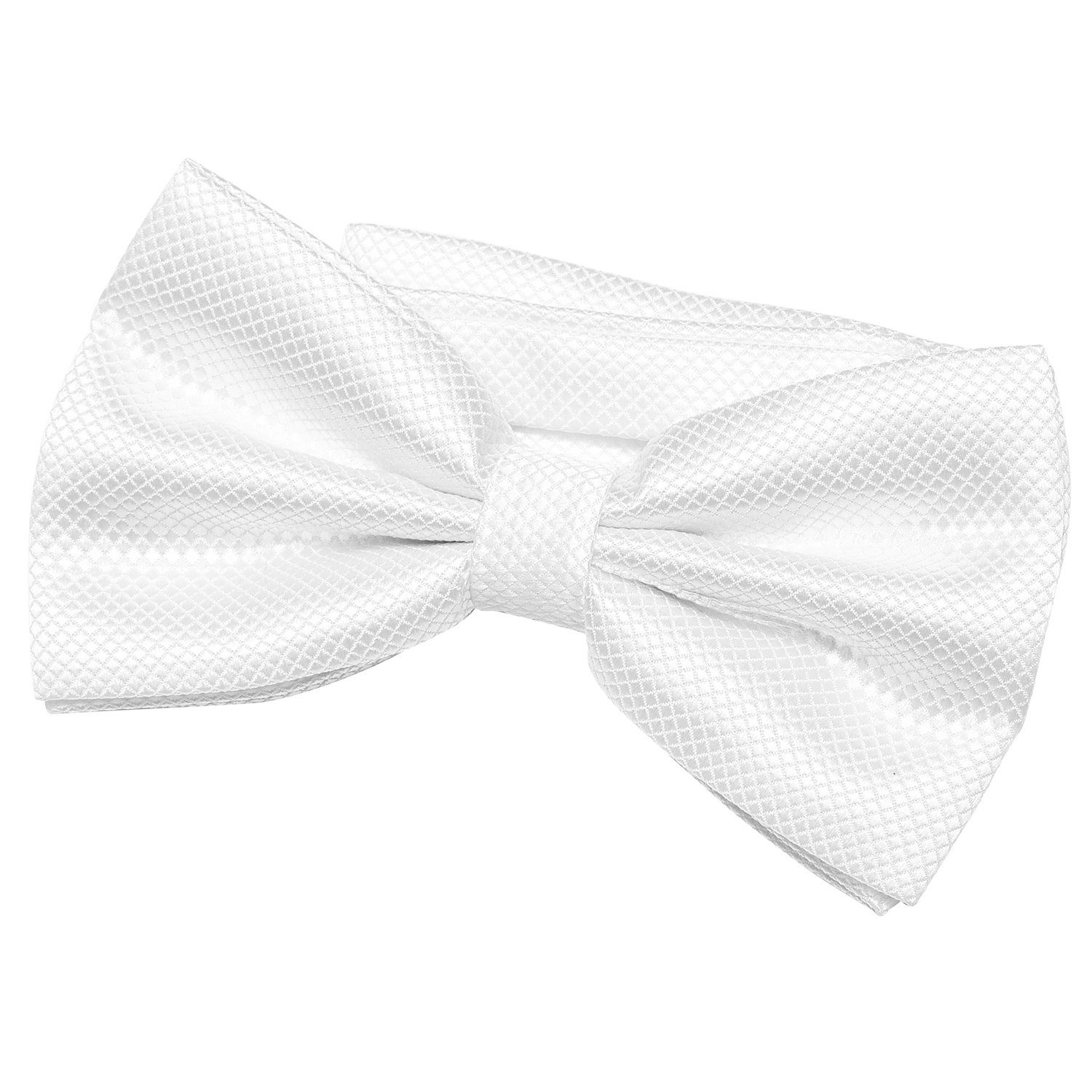DonDon Fliege DonDon Herren Fliege 12 x 6 cm gebunden (Packung, 1-St) bereits gebunden, verstellbar, Seidenlook