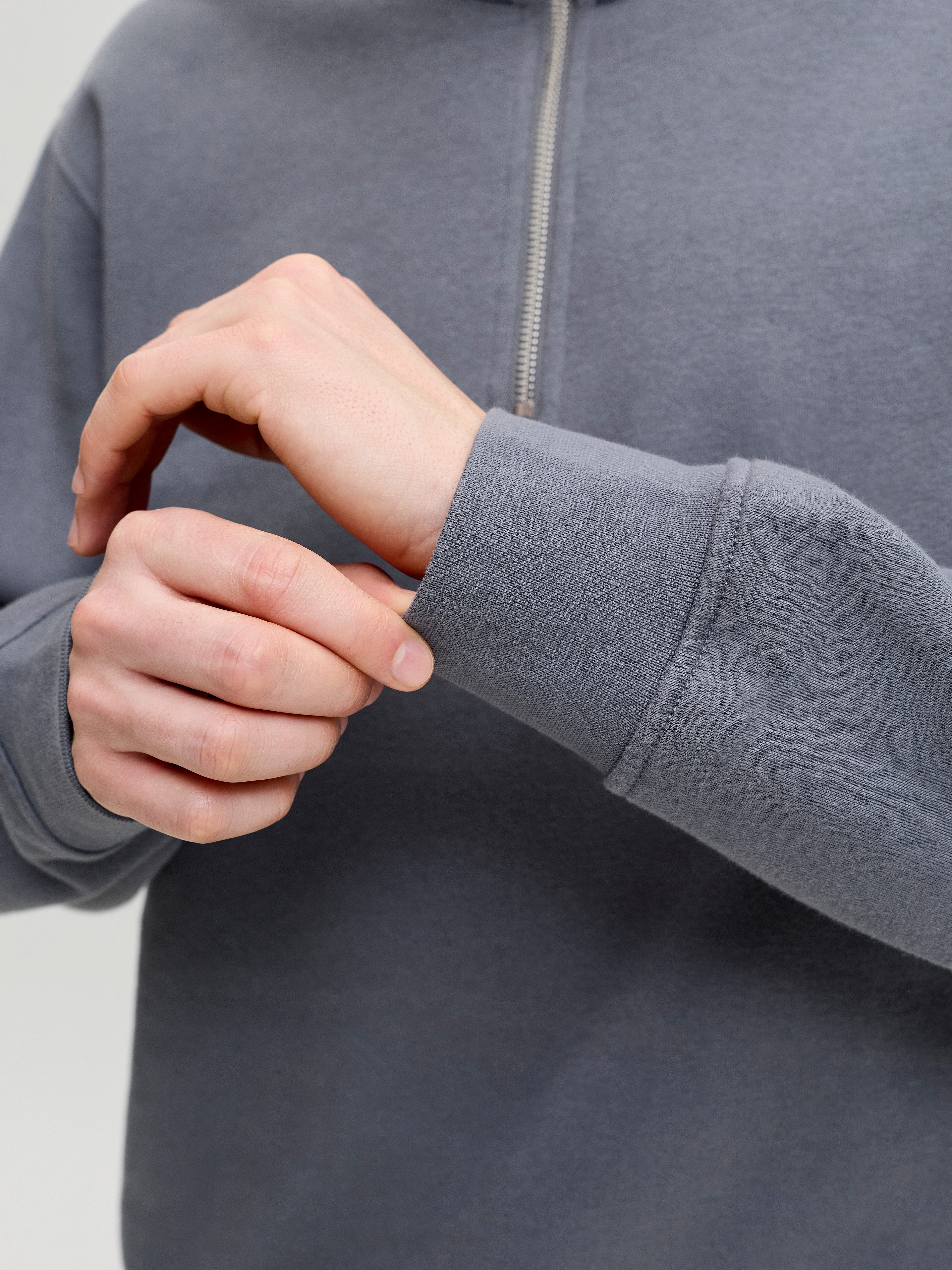 Jack & Jones Sweatshirt JJESOHO SWEAT QUARTER ZIP HN NOOS Baumwollmischung, relaxed fit