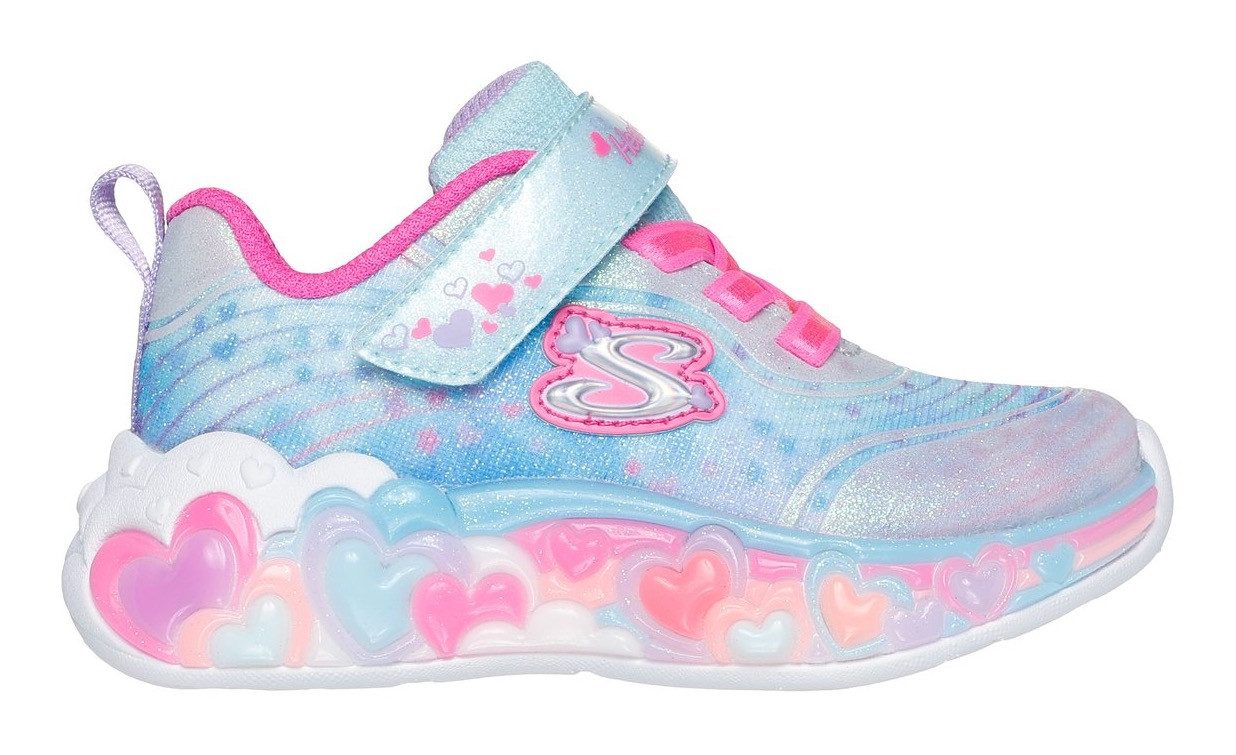 Skechers ETERNAL HEART LIGHTS Lauflernschuh Blink,-Klettschuh mit Herz-Applikation, Größenschablone zum Download – Bild 4 von 5