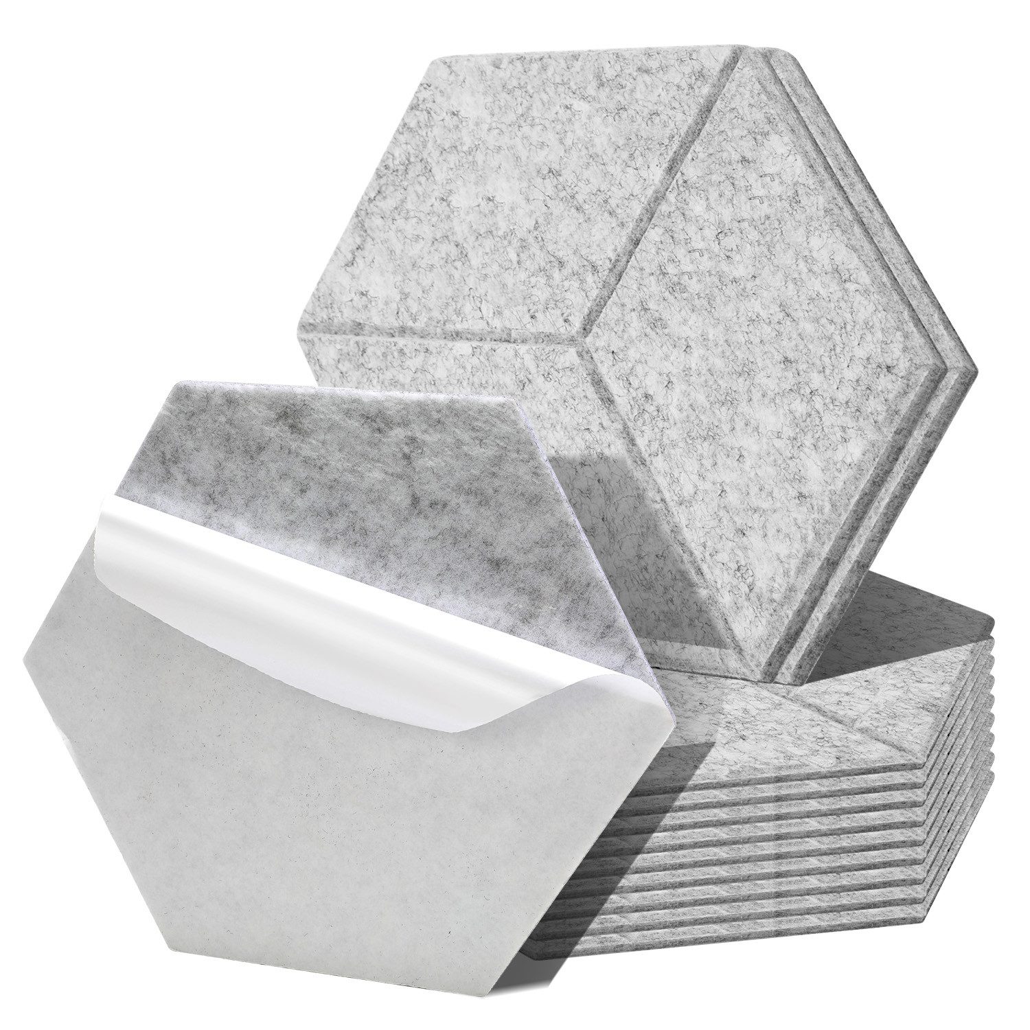 Clanmacy Akustikplatte 12 stuks Akustikplatten Hexagonal günstig online kaufen