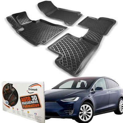 Trimak Auto-Fußmatte, Trimak TESLA Model X 5 Sitzer Autofußmatten Gummimatten