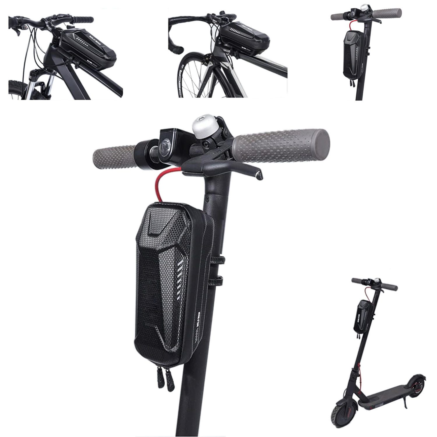 SURFOU Scootertasche für Roller, Rollertasche Front Tube Bag Groß Lenkertasche Wasserfest (E-Scooter und elektronischen Falträder, Geeignet für meisten Roller, Hohe Kapazität, 2-Liter-Fassungsvermögen), Vordertasche für Elektroroller, Kompatibel mit mehreren Modellen