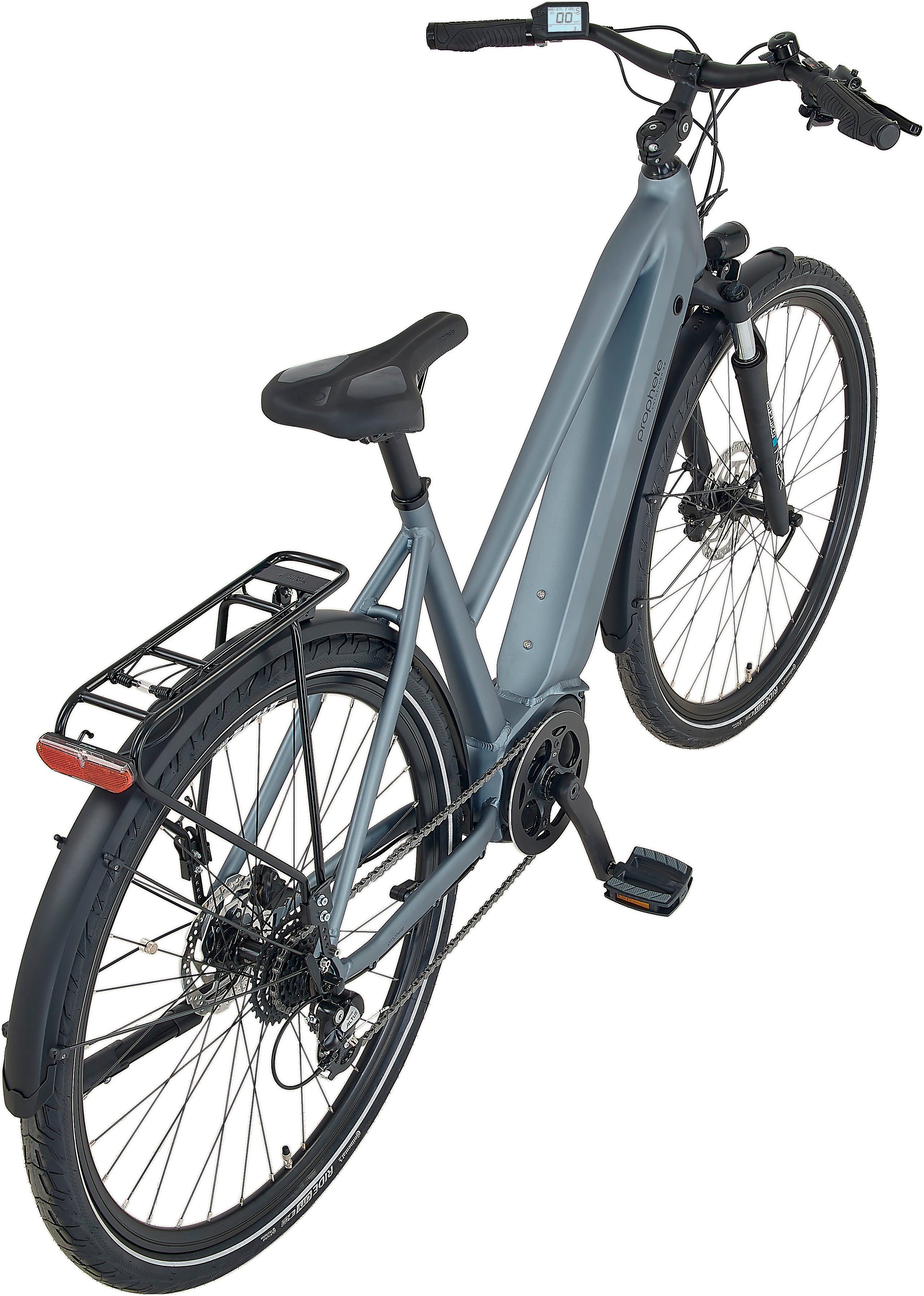 Prophete E-Bike Trekkingrad Entdecker 3.8, 8 Gang Shimano Altus Schaltwerk, Kettenschaltung, Mittelmotor, 540 Wh, Pedelec, Elektrofahrrad für Damen