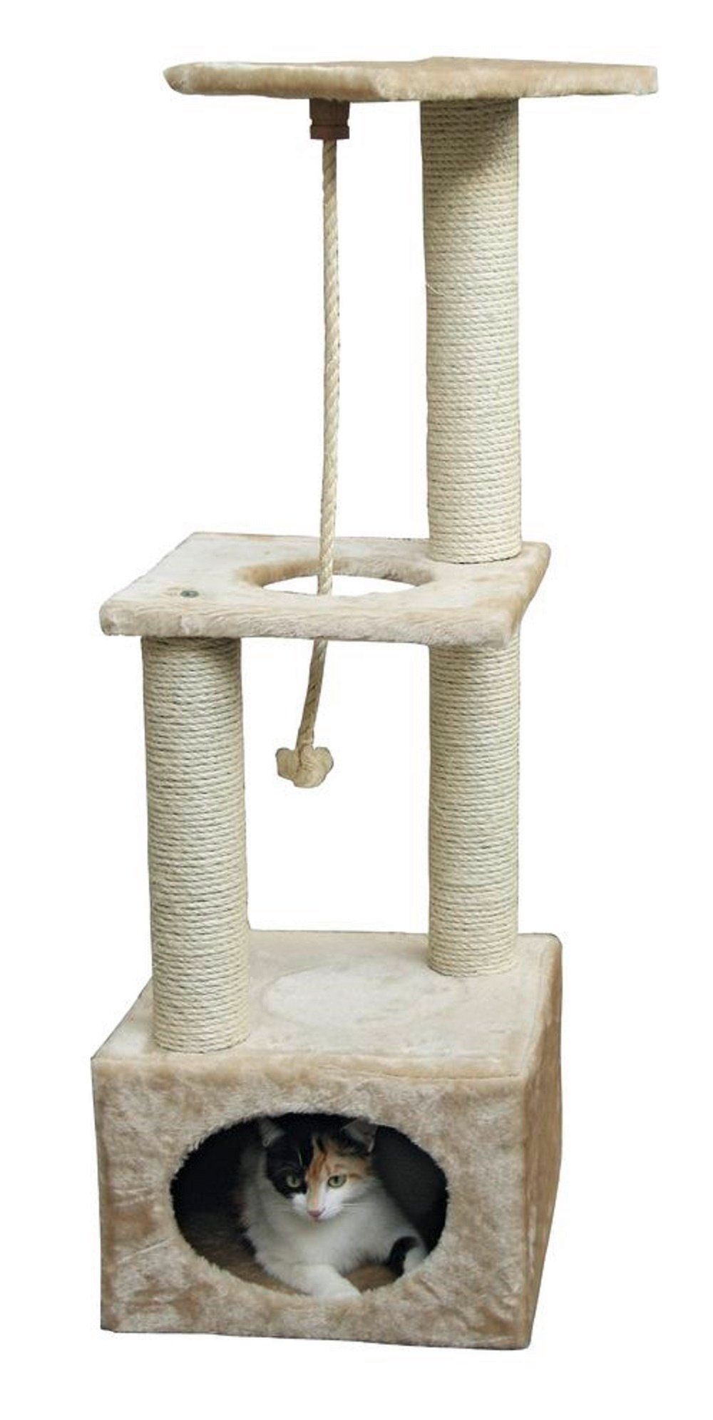 Kerbl Kratzbaum Katzen Kratzbaum PLATIN PRO Farbe: Beige 109 cm 84466