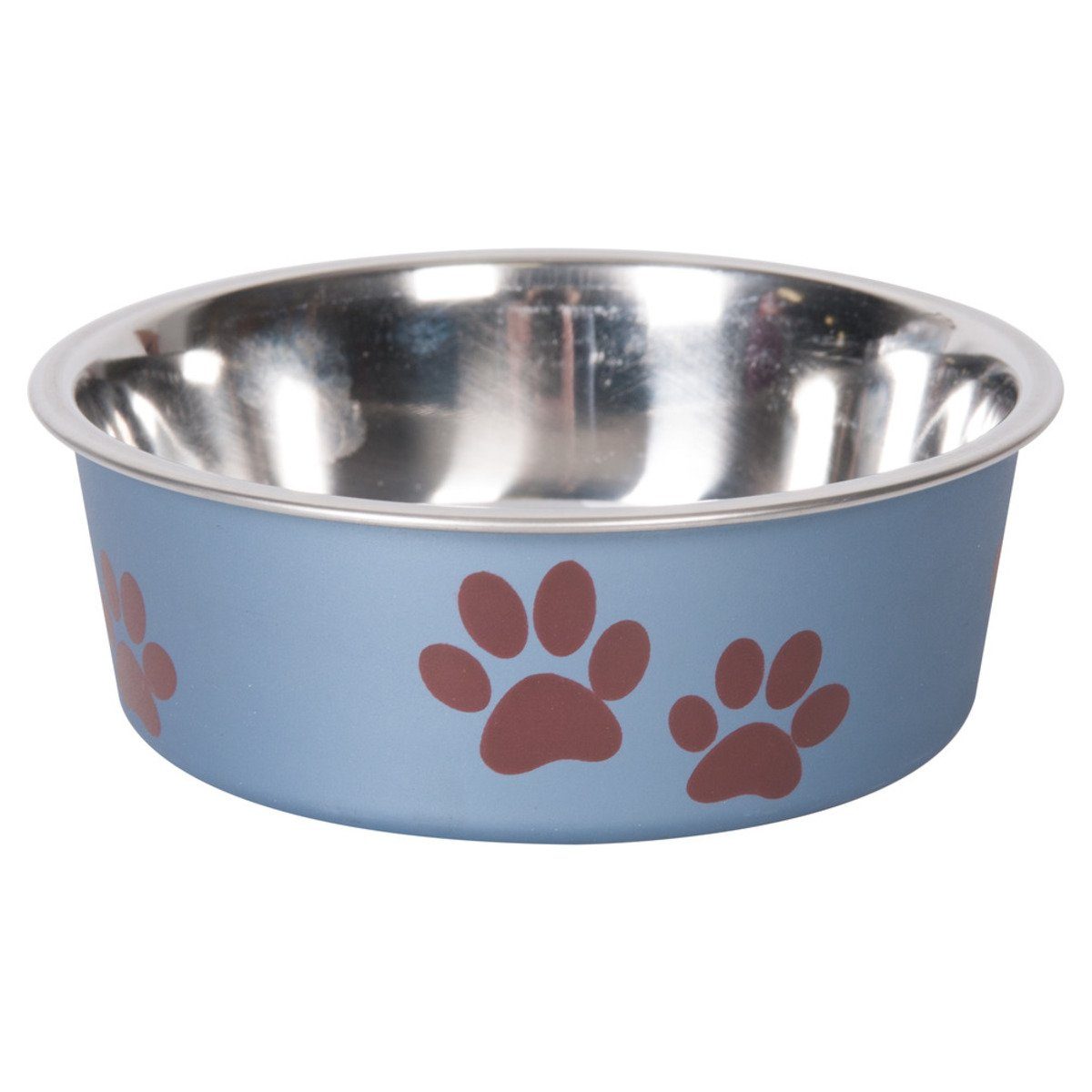 Futternapf Hundenapf Edelstahl Ascar blau-metallic
