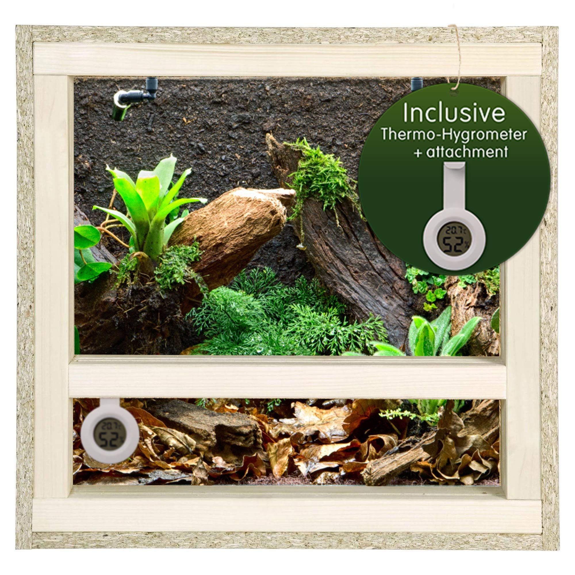 Terrarium Terrarium mit Seitenbelüftung 40x40x40 cm