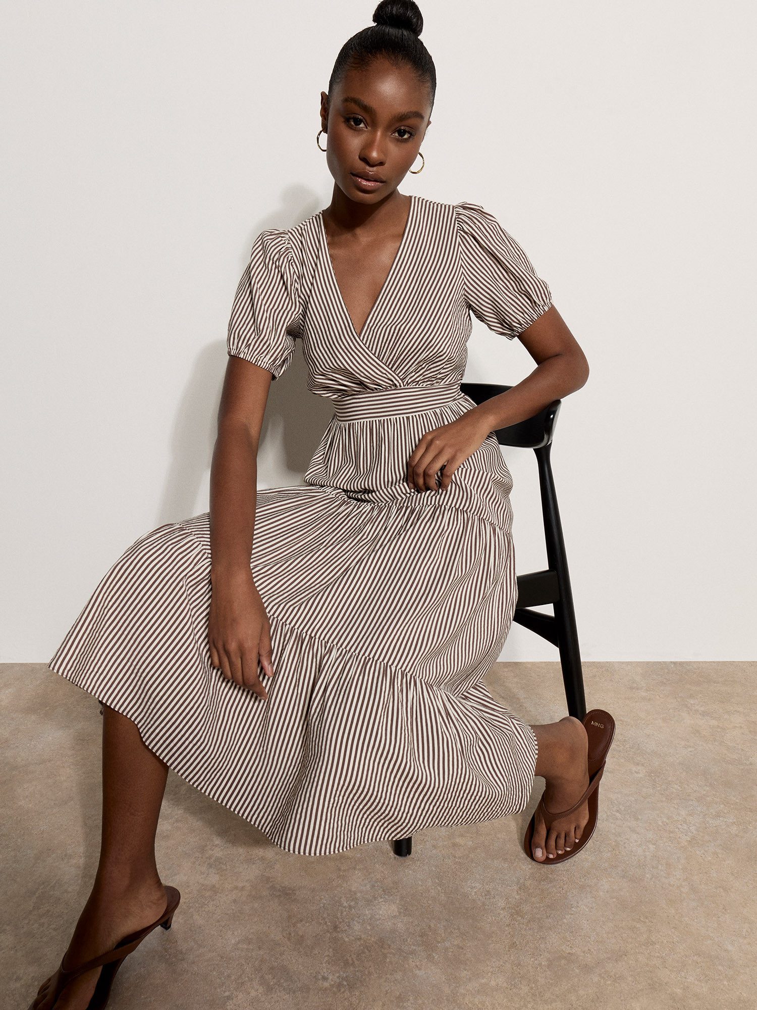 Midikleid Wickel-Midaxi-Kleid