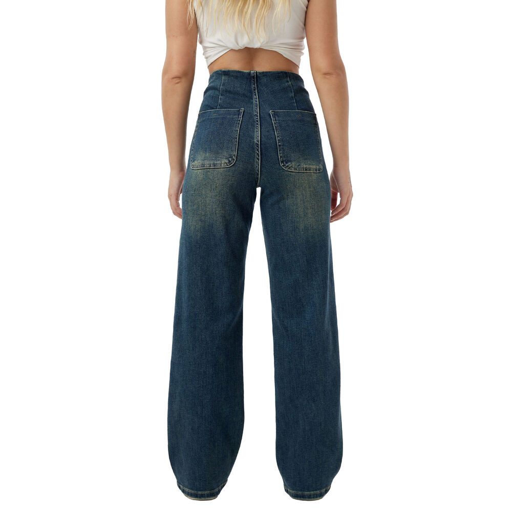 Ital-Design Weite Jeans Modische Damenjeans mit lockerer Passform und Tasch günstig online kaufen