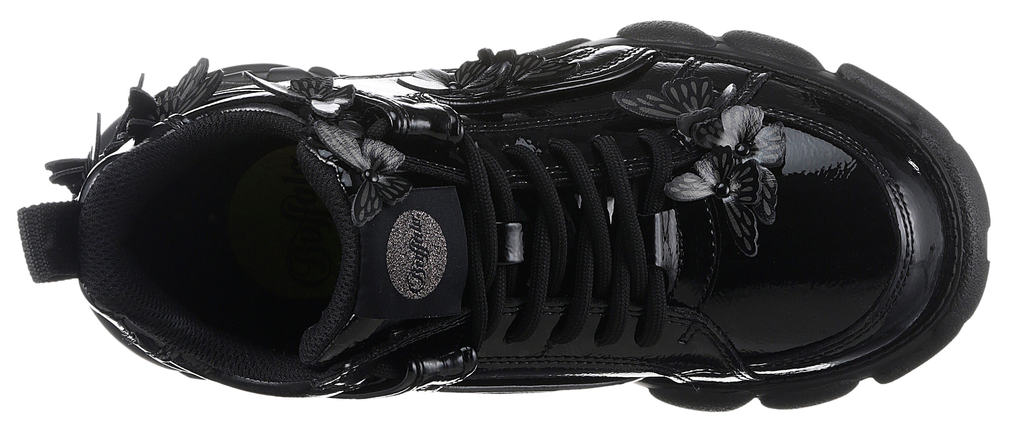Buffalo CORIN BUTTERFLIES Plateausneaker, Freizeitschuh, Halbschuh, Schnürschuh, Streetwear, vegan
