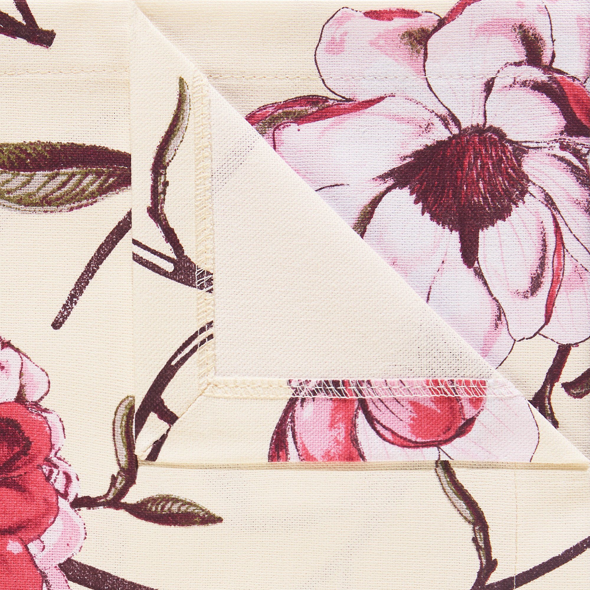 Erwin Müller Tischdecke Tischläufer "Magnolie", fleckabweisend Blumen