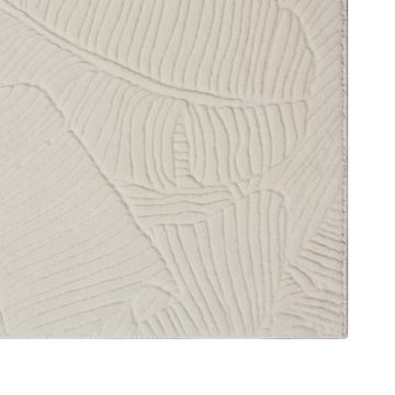 Teppich Teppich Wohnzimmer rutschfest elegant Blättermuster creme, Teppich-Traum, rechteckig, Höhe: 16 mm
