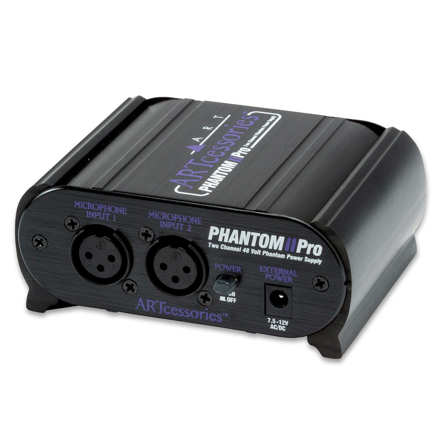 ART Phantomspeisung Phantom II Pro 2-Kanäle 48V Digitales Aufnahmegerät