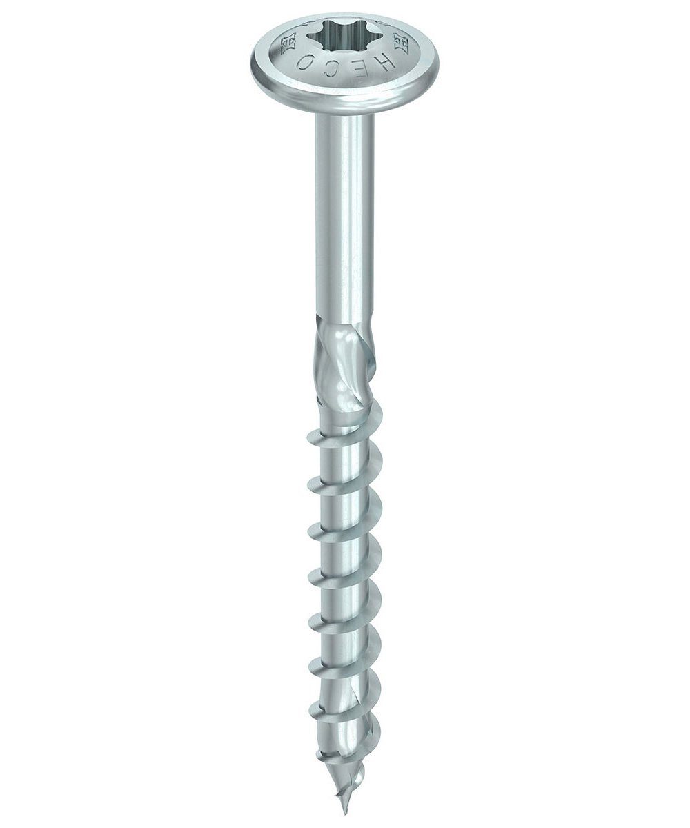 HECO Schrauben Spanplattenschraube TOPIX-plus, (Stahl weiß verzinkt, 50 St., Tellerkopf), 8x160 mm | Schrauben