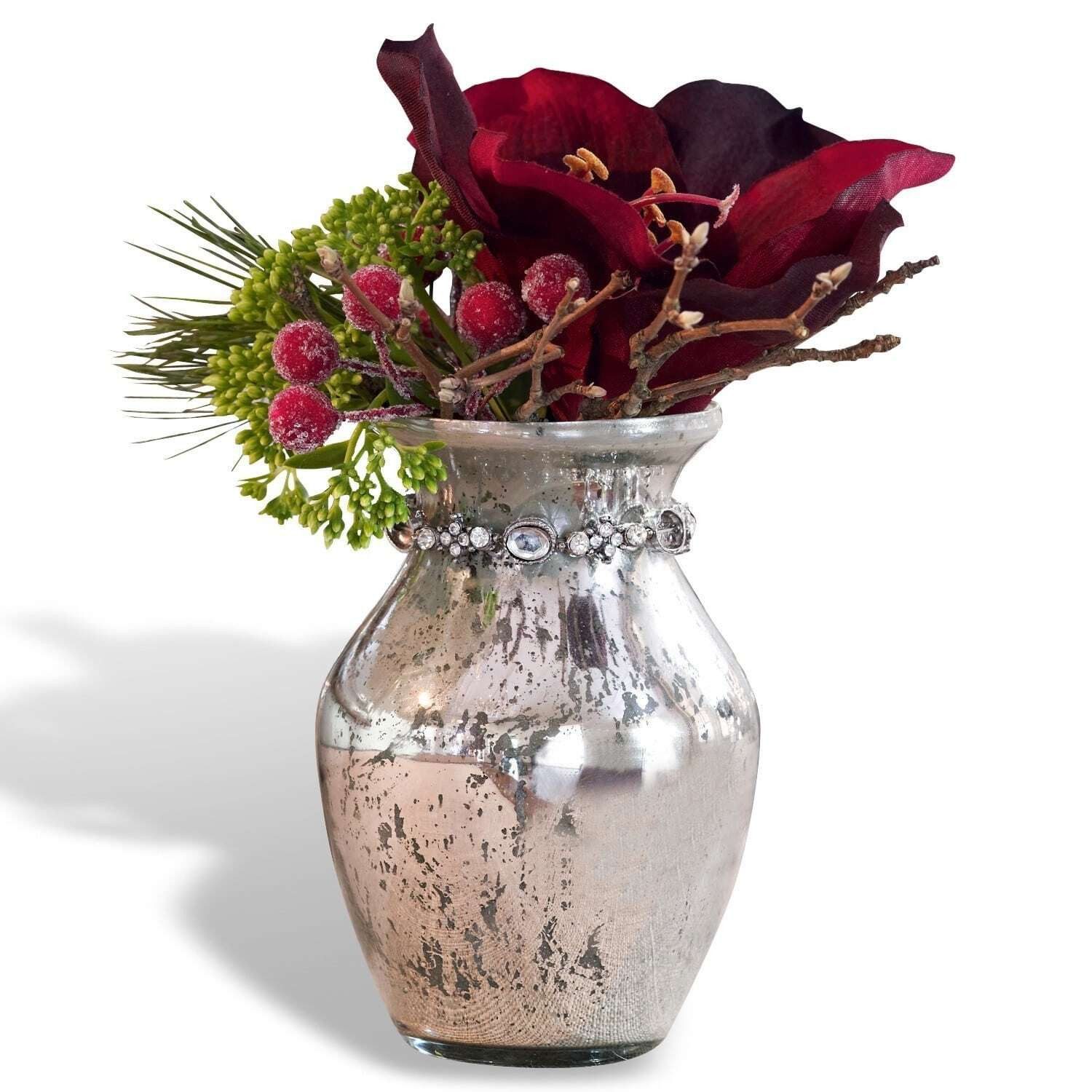 Mirabeau Dekovase Vasen 2er Set Louna antiksilber günstig online kaufen