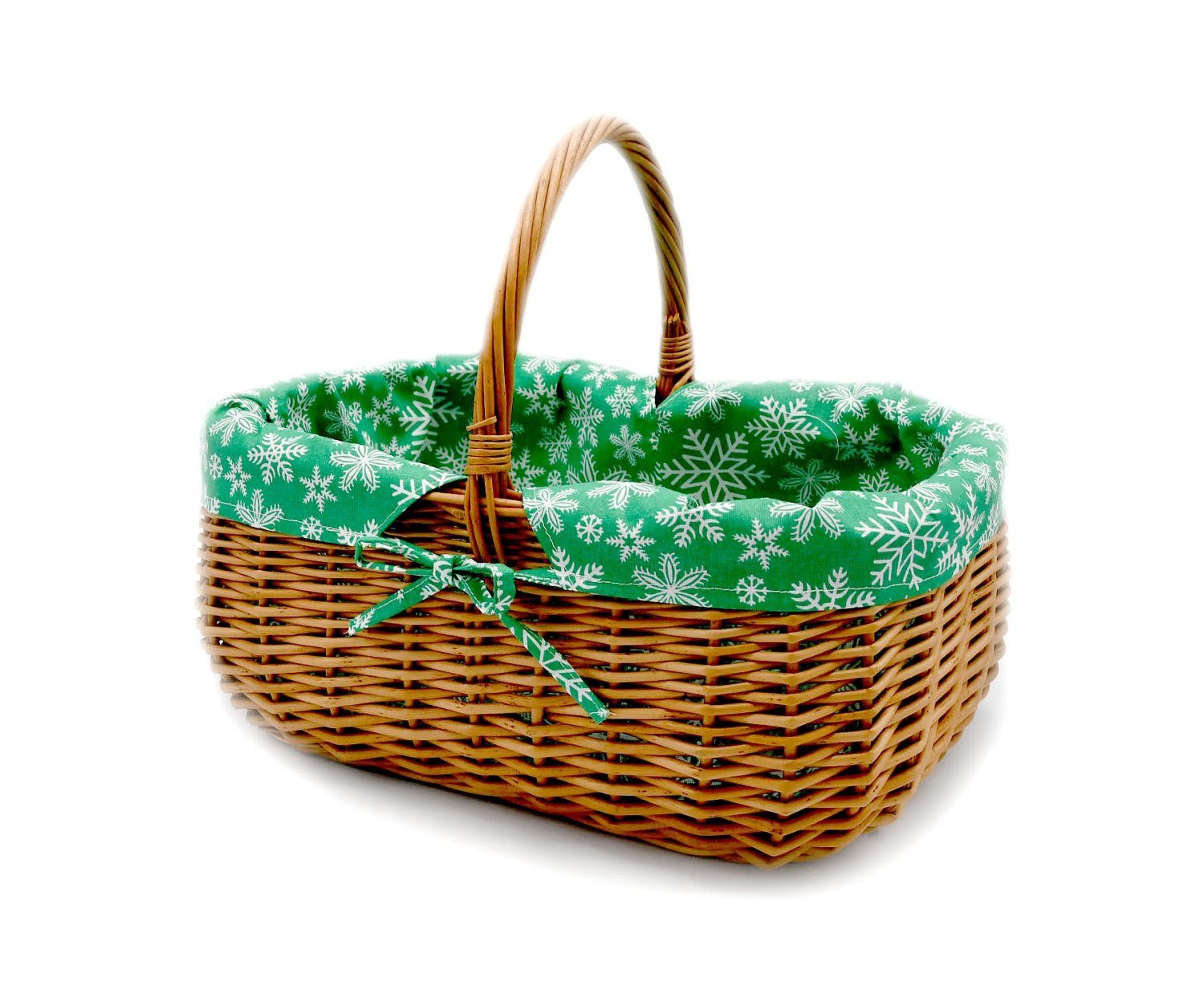 Einkaufskorb Korb Weidenkorb Vollweide 33/23/13 (27cm mit Henkel). Handarbeit