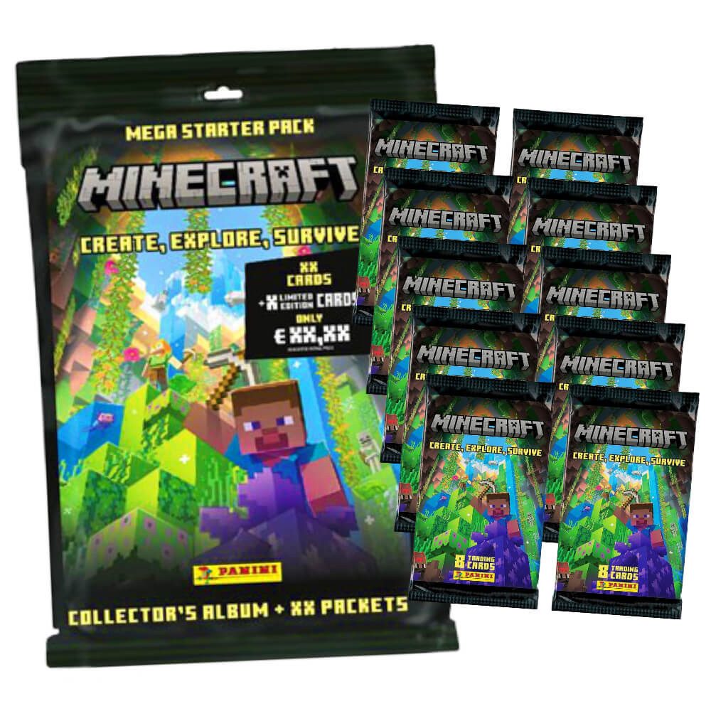 Panini Sammelkarte Panini Minecraft 3 Karten - Create Explore Survive ...