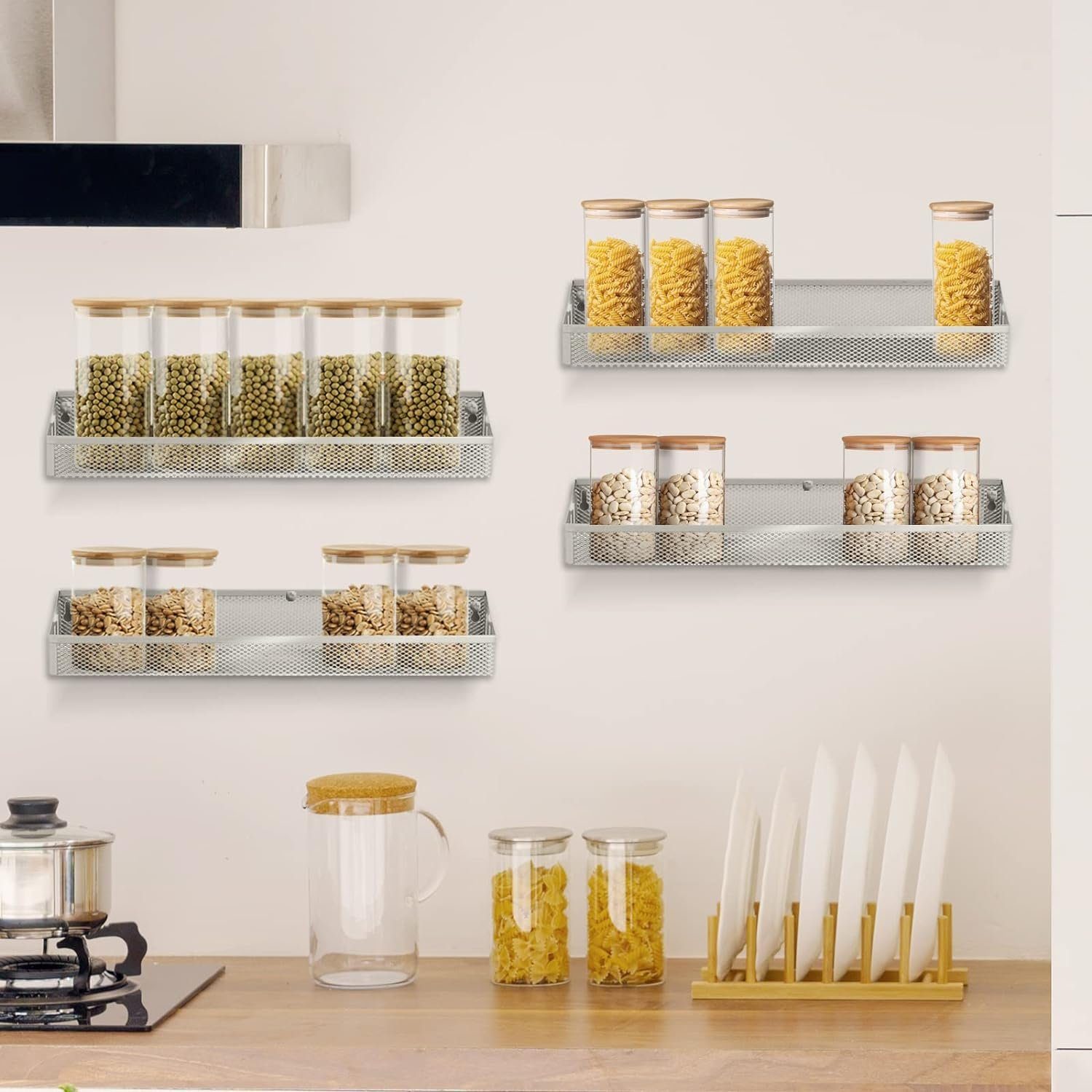 Coonoor Gewürzregal Gewürzregal-4er Set-Modern und stilvoll dank versteckte günstig online kaufen