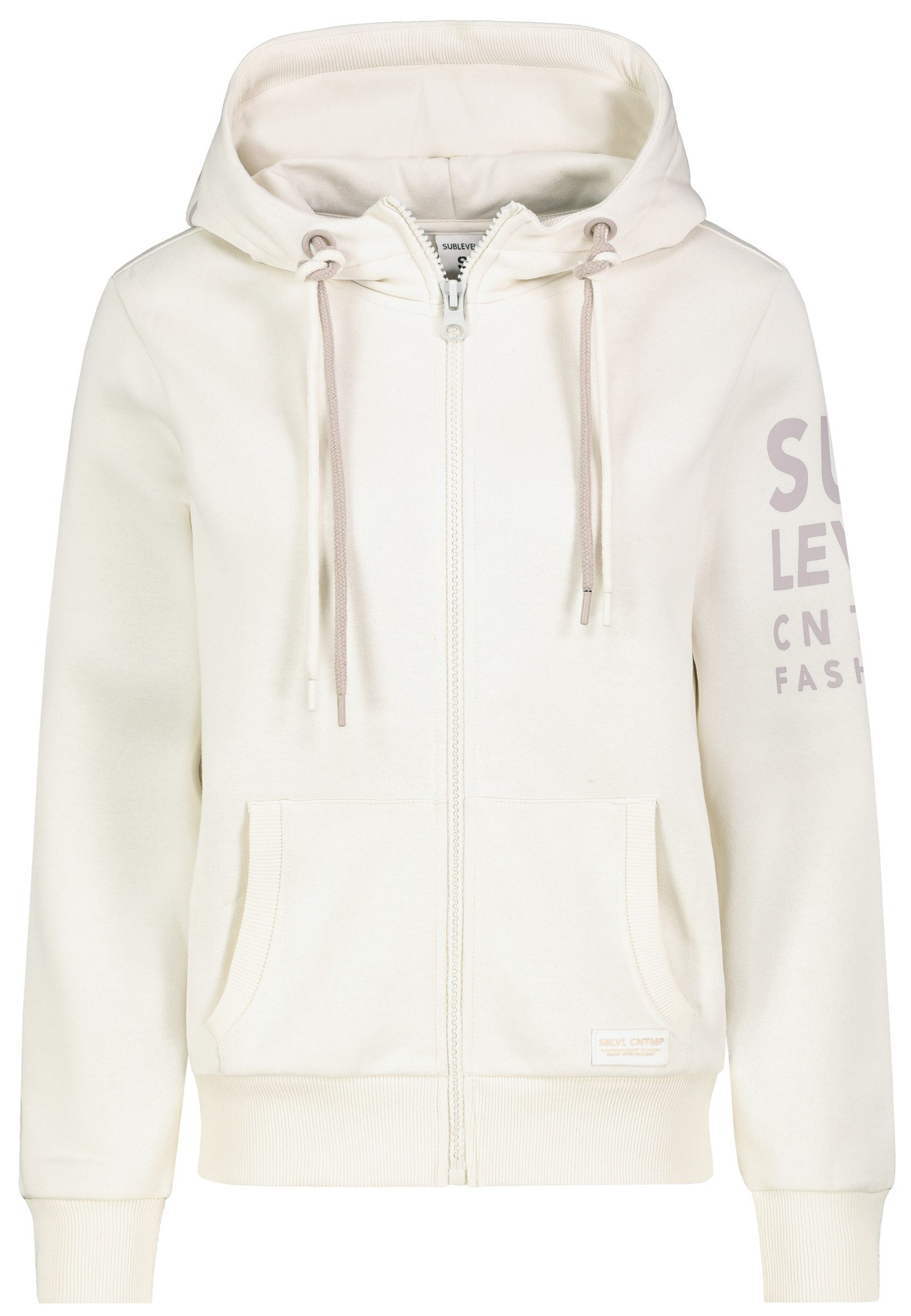 SUBLEVEL Hoodie Modisches Design mit Kängurutaschen und Kapuze D-Print Hood günstig online kaufen