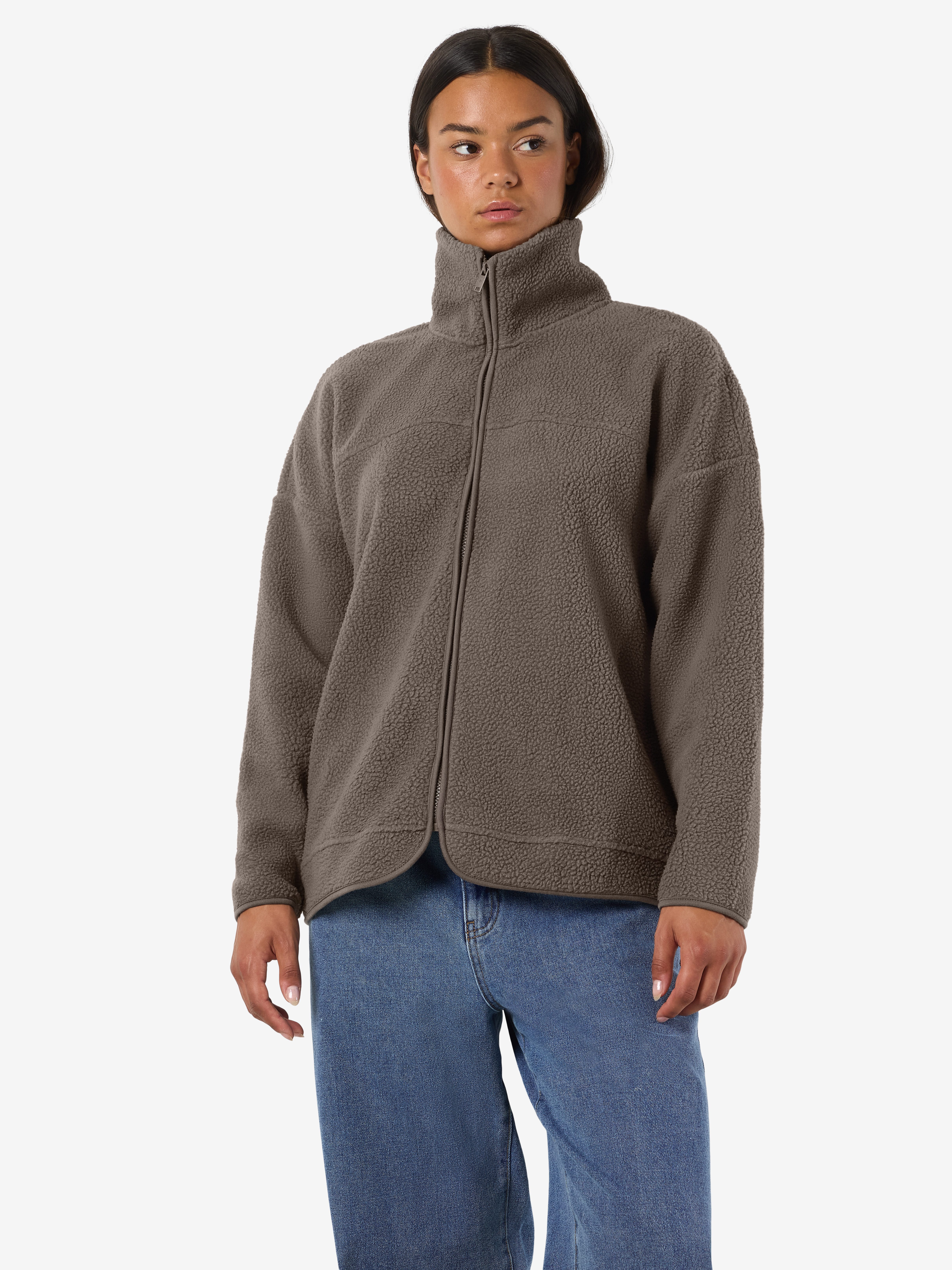 Noisy may Fleecejacke NMCOZY L/S ZIP SWEATER JRS NOOS günstig online kaufen