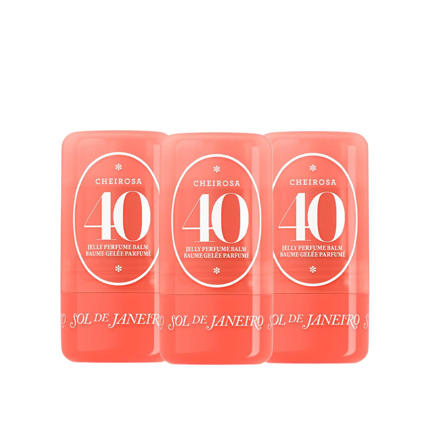 Sol de Janeiro Körperpflegeduft Sol de Janeiro Cheirosa 40 Jelly Perfume Balm Trio, 3-tlg., 3er Duftstick-Bundle mit Cheirosa 40 Duftprofil